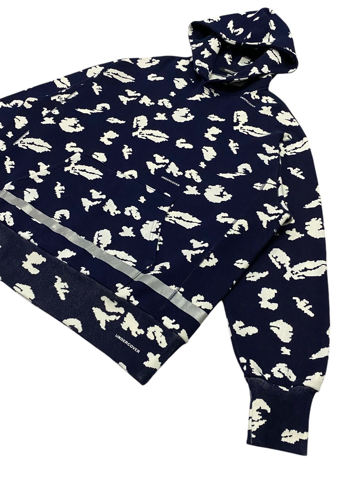 Jun Takahashi × Undercover Undercover Men’s Floral Print Popover Hoody In Navy Base Size US L / EU 52-54 / 3 - 24 Thumbnail