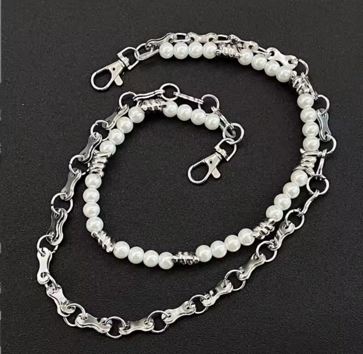 Other Metal Punk Rock Layered Chain Keychains Size ONE SIZE - 1 Thumbnail