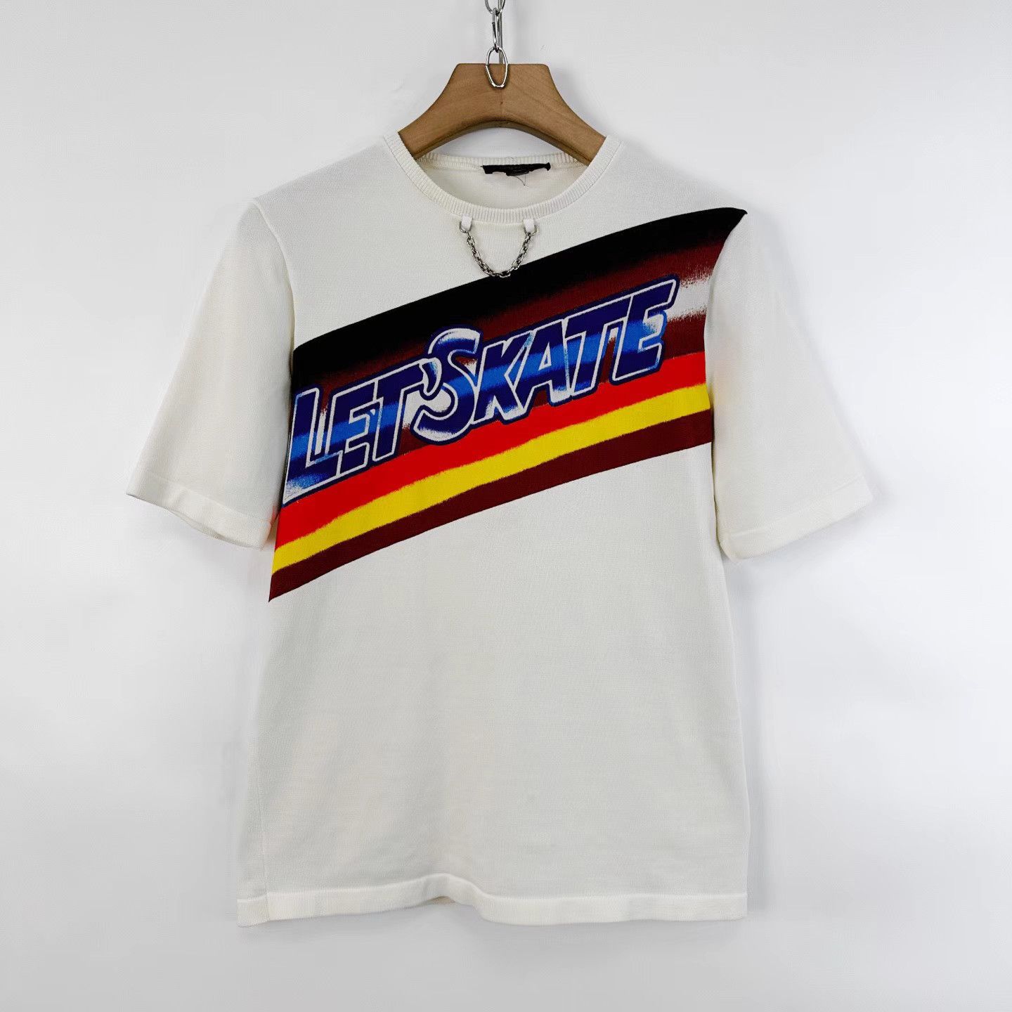 Louis Vuitton Louis Vuitton Chest Chain Letter Print Short Sleeve K12 Size US S / EU 44-46 / 1 - 1 Thumbnail
