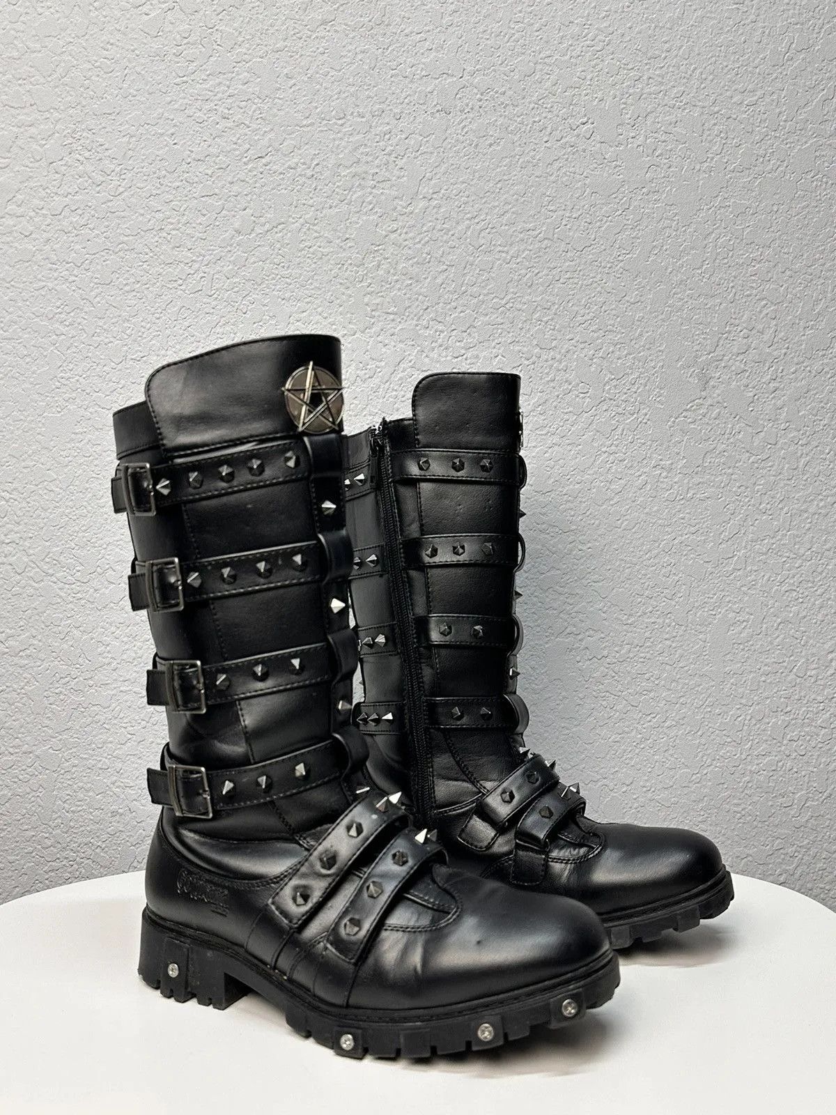 Vintage Vintage Leather boots Gothicana Gothic Style Avantgrade Size US 9 / IT 39 - 1 Thumbnail