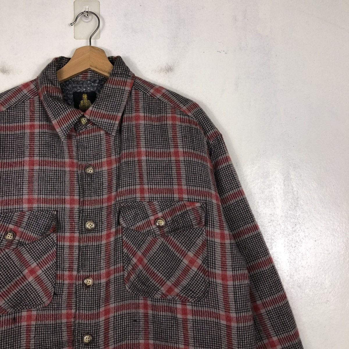 Japanese Brand 📌VINTAGE FLANNEL SHIRT JACKET TURNING POINT TARTAN DESIGN Size US L / EU 52-54 / 3 - 7 Thumbnail