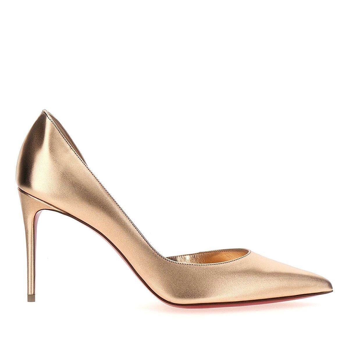 image of Christian Louboutin Iriza Pumps Size 36 in Gold, Women's