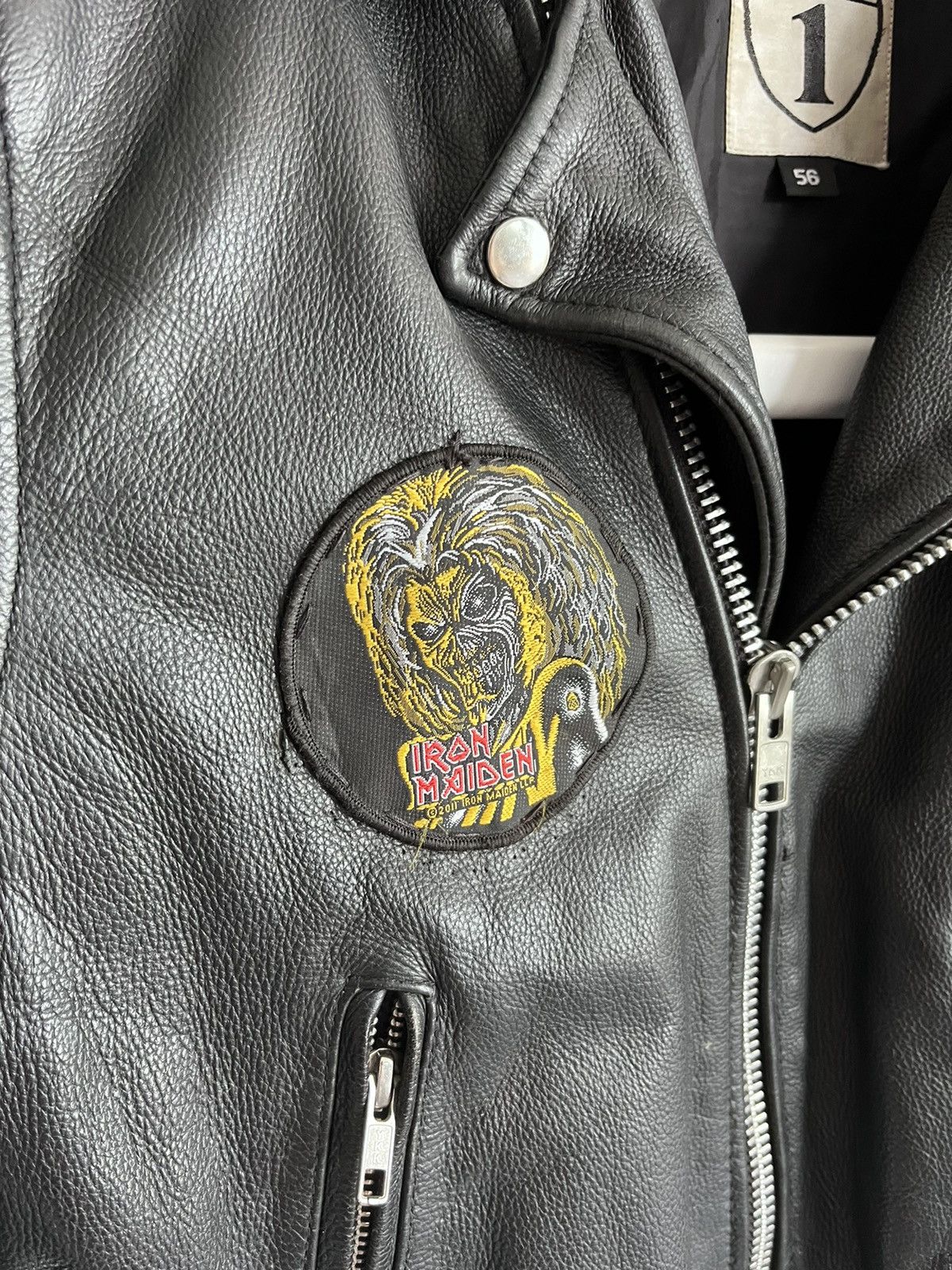 Iron Maiden × Vintage Highway leather Moto jacket Size US L / EU 52-54 / 3 - 3 Thumbnail