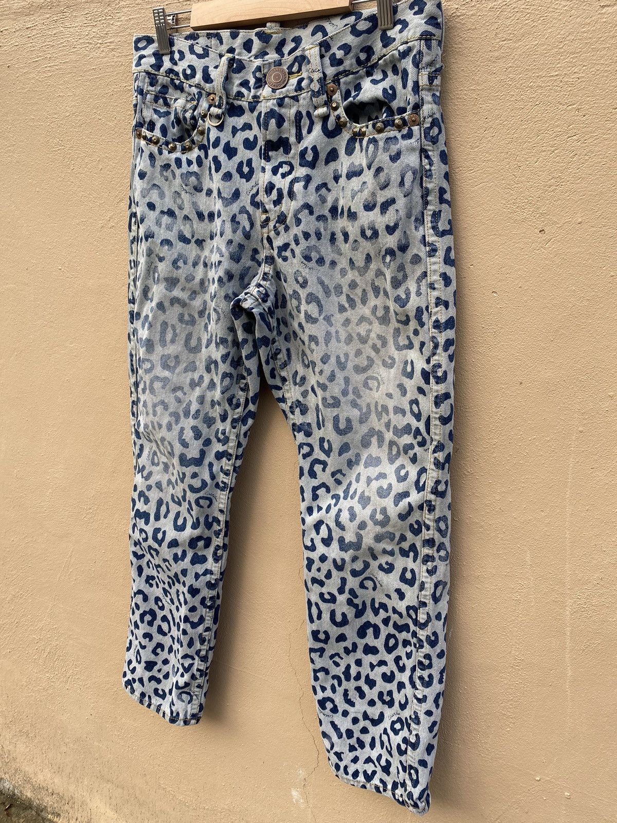 Hysteric Glamour × Japanese Brand Co&Lu Leopard Camo Jeans Size US 32 / EU 48 - 2 Thumbnail