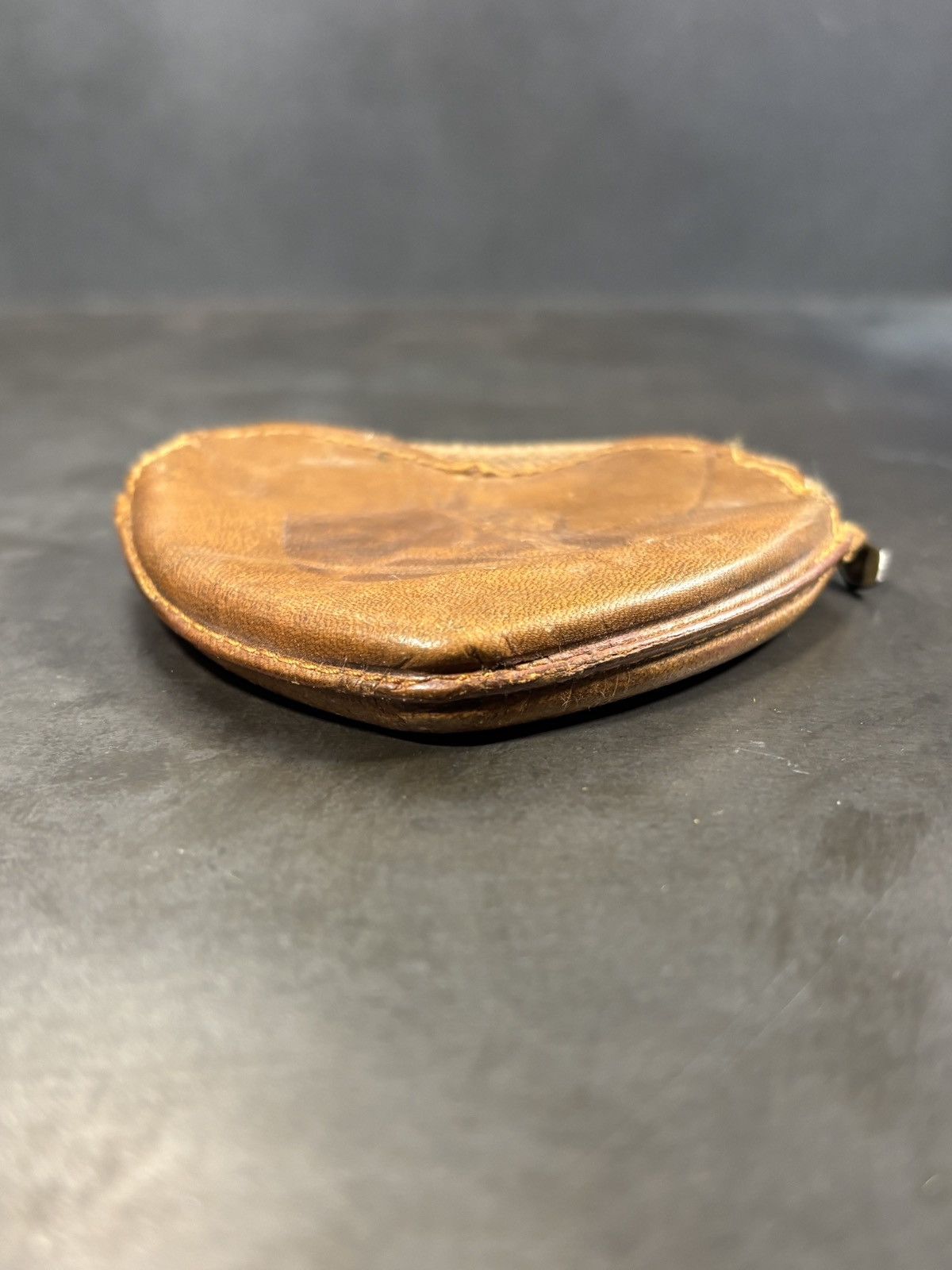 Vintage True Vintage Leather Coin Purse West Germany Horse Brass 60s Size ONE SIZE - 9 Thumbnail