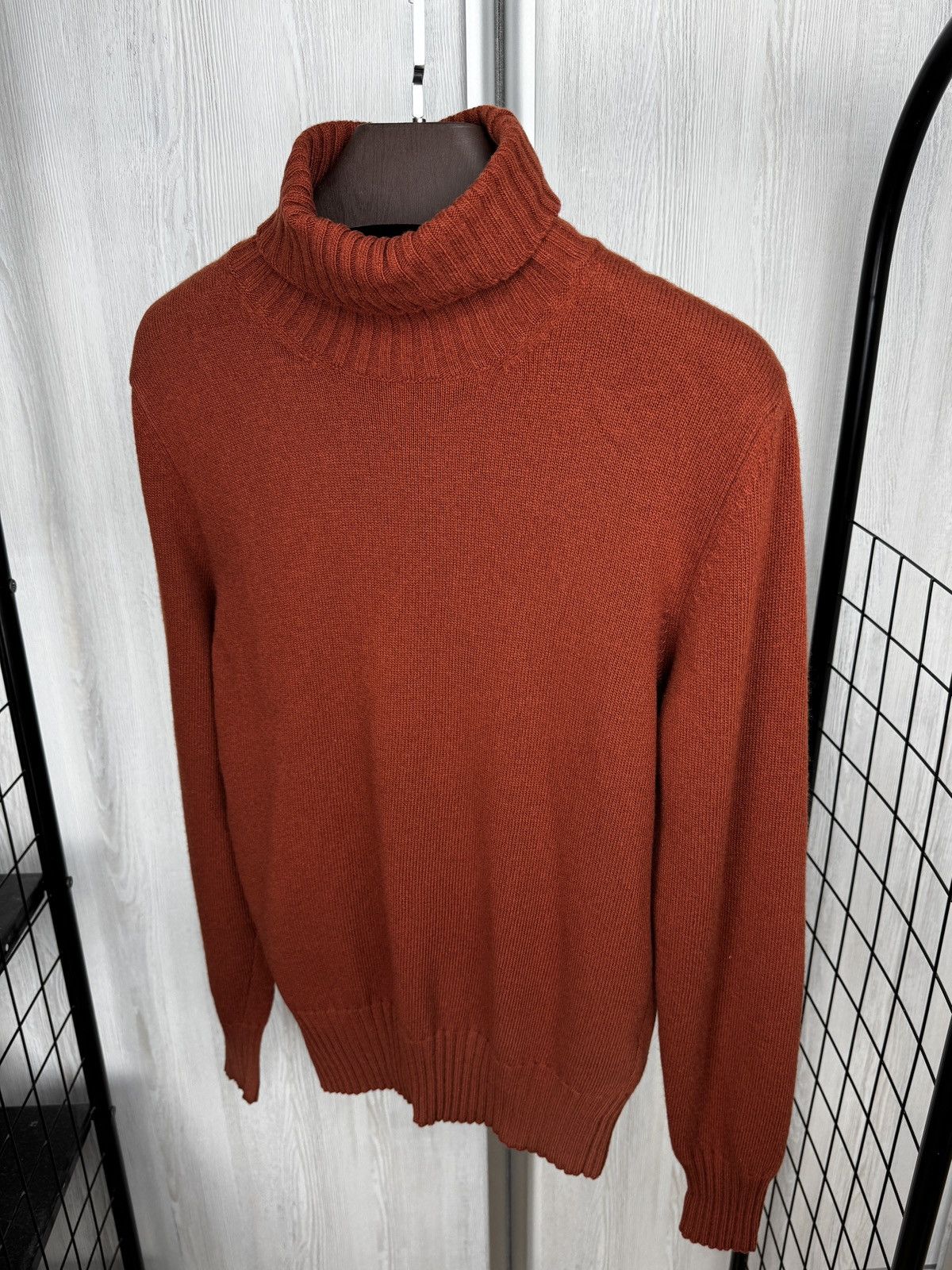Doppiaa Doppiaa AAMINTORE Brick Tangerine WOOL TURTLENECK sweater Size US M / EU 48-50 / 2 - 5 Thumbnail