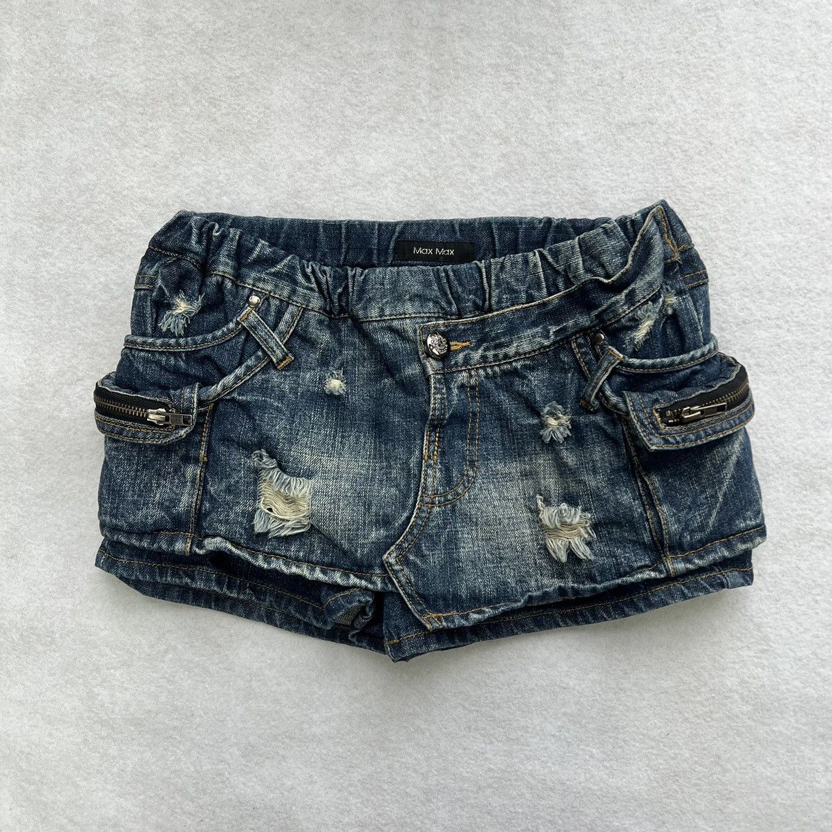 Japanese Brand Max Max Cargo Mini Skirt Size 28" / US 6 / IT 42 - 1 Thumbnail
