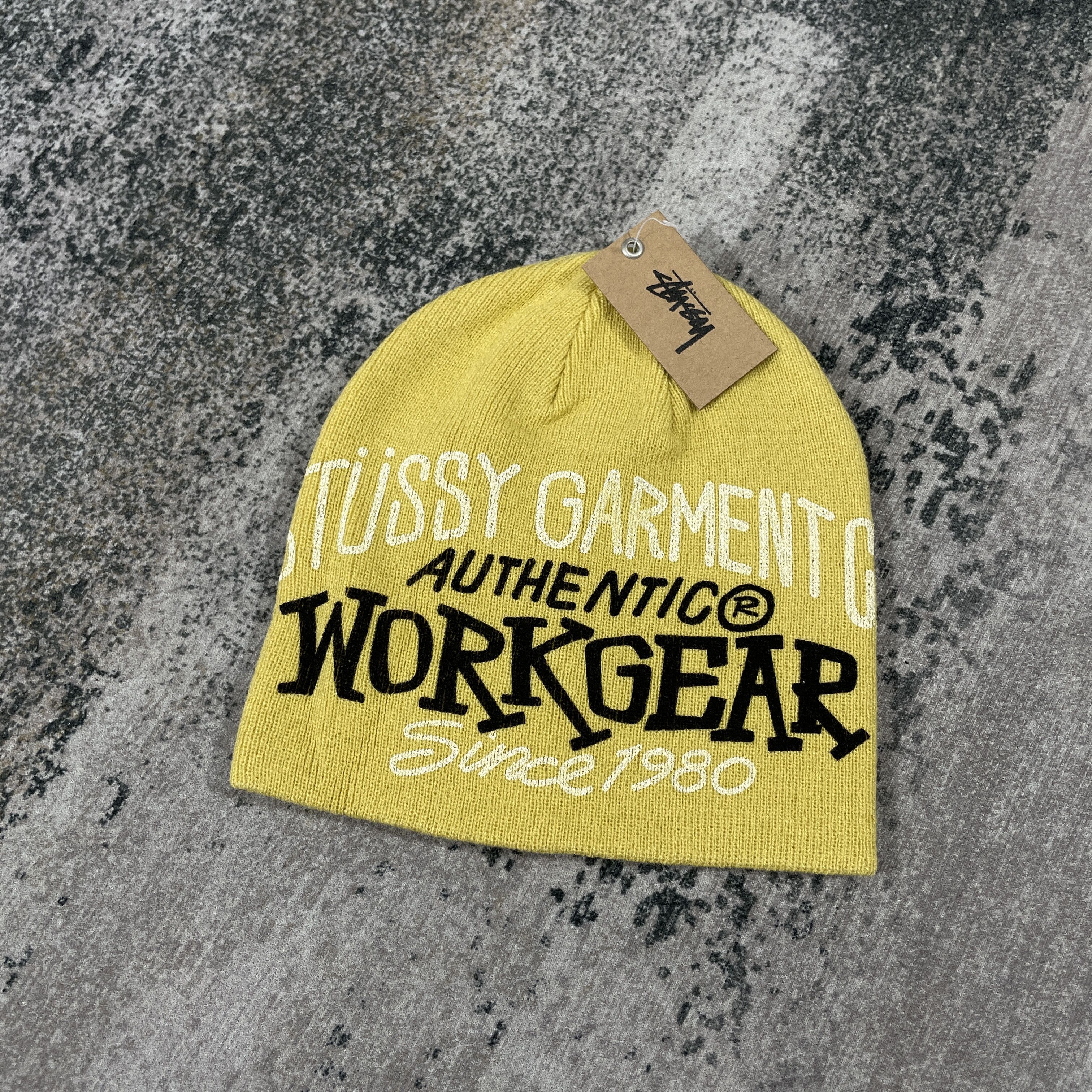 Stussy Stussy Work Gear Skullcap Beanie Mustard Size ONE SIZE - 1 Thumbnail