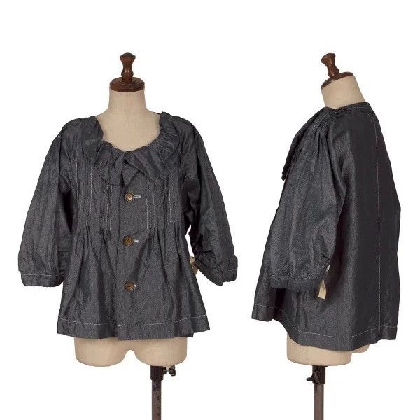 Comme des Garcons COMME des GARCONS Dark Vintage Denim Top Size US M / EU 48-50 / 2 - 1 Thumbnail
