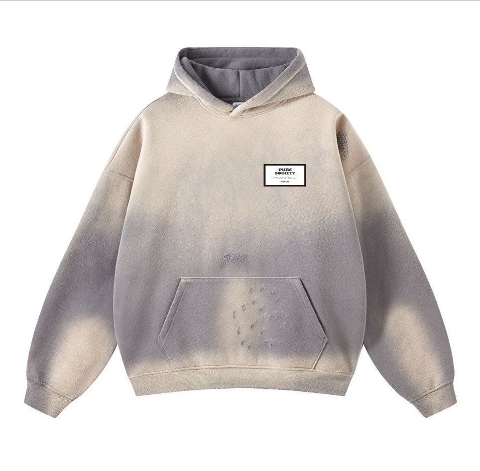 Pure Society Grey Sunfaded Hoodie