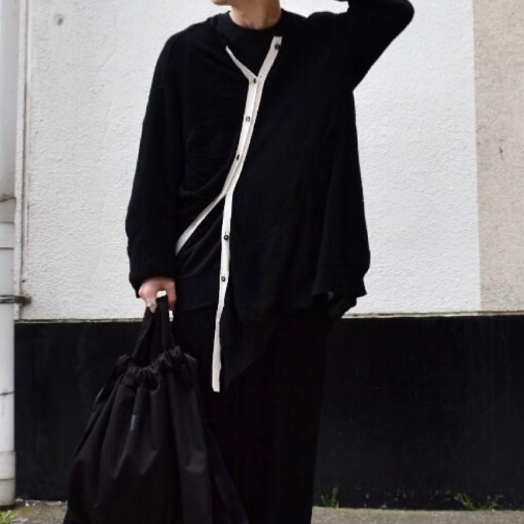 Yohji Yamamoto Yohji Yamamoto pour homme / Asymmetrical cardigan Size US L / EU 52-54 / 3 - 1 Thumbnail