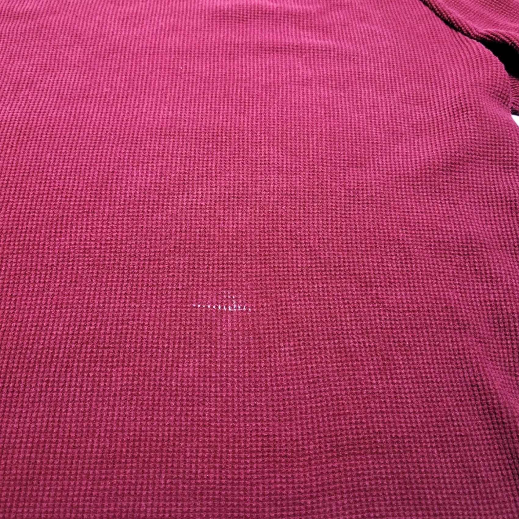 Polo Ralph Lauren VINTAGE Polo Ralph Lauren Sleepwear Mens Long Sleeve Waffle Knit Shirt Red Maroon XL Size US XL / EU 56 / 4 - 6 Thumbnail