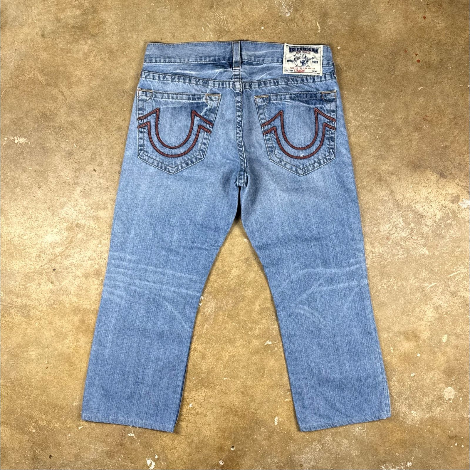 True Religion Vintage True Religion Jeans Men’s 34 Straight Crop USA Made Size US 34 / EU 50 - 3 Thumbnail
