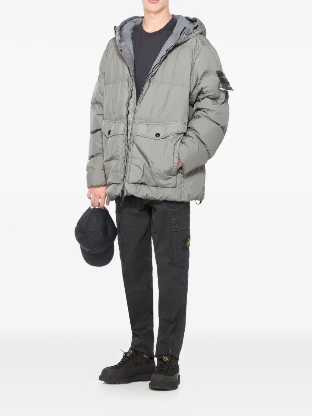 Stone Island Stone Island Jacket GIUBBOTTO VERA PIUMA RDS 059 Grey Size US XL / EU 56 / 4 - 7 Thumbnail
