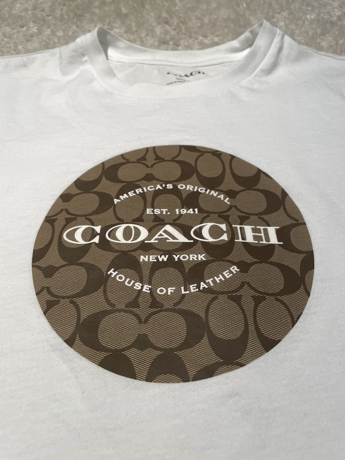 Coach × Jean-Michel Basquiat 🔥 COACH Signature Short Sleeve Logo Tee US M Size US M / EU 48-50 / 2 - 2 Thumbnail