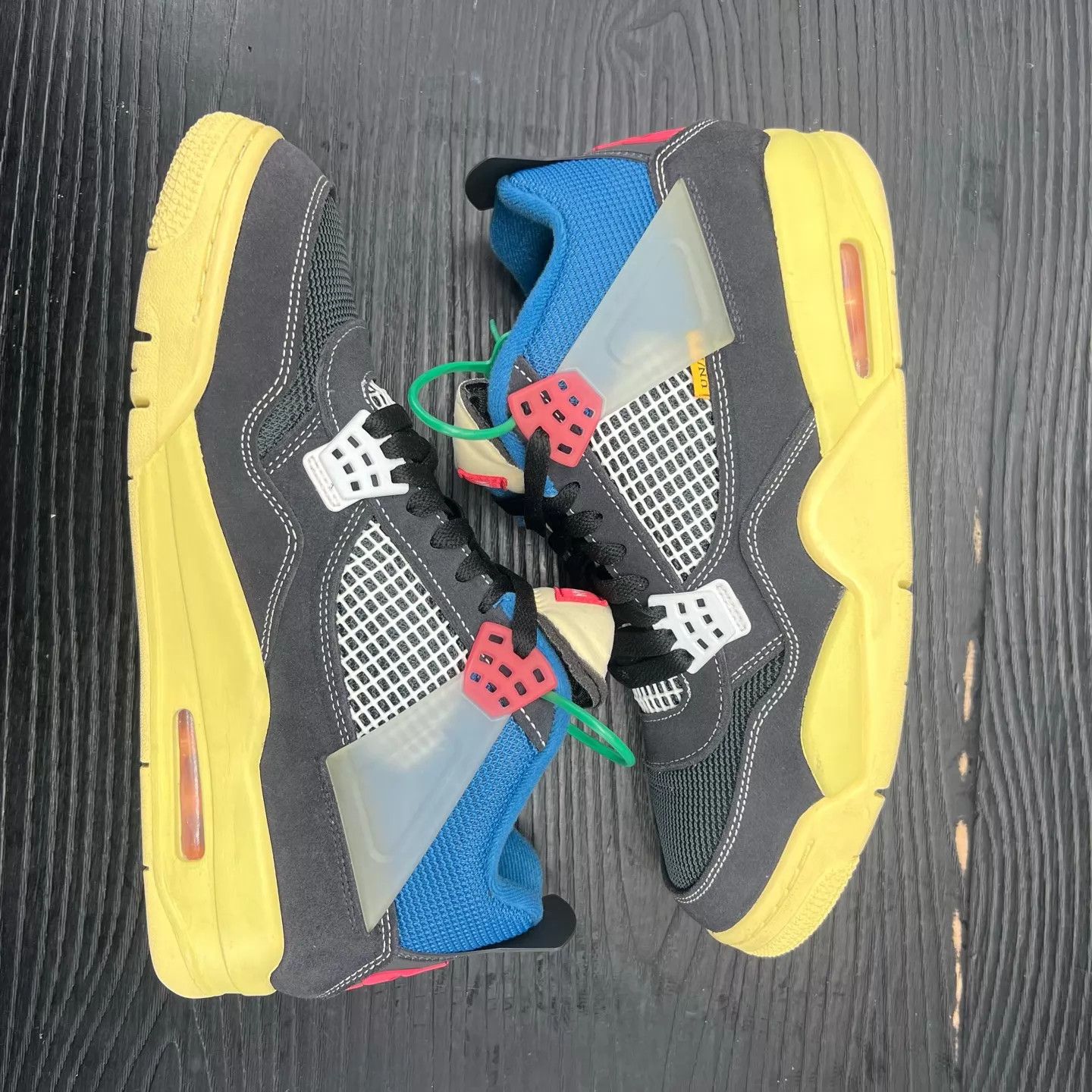 Nike AJ4 Union Black Blue 44 99 New Size US 10 / EU 43 - 6 Thumbnail