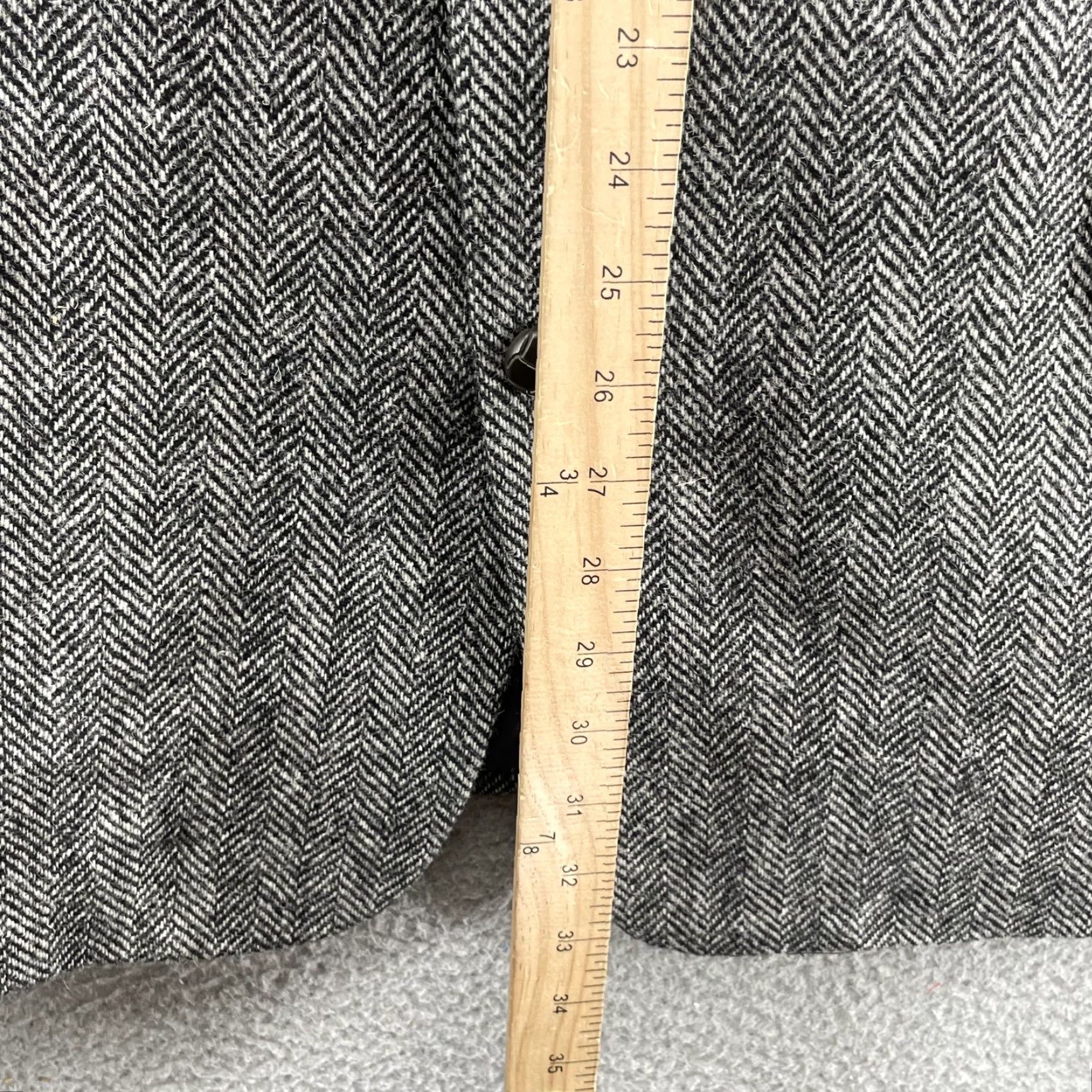 Jack Victor Moda Prima Blazer Men's 46 L 100% Wool Herringbone Corpcore Academia Business Size 46R - 5 Thumbnail