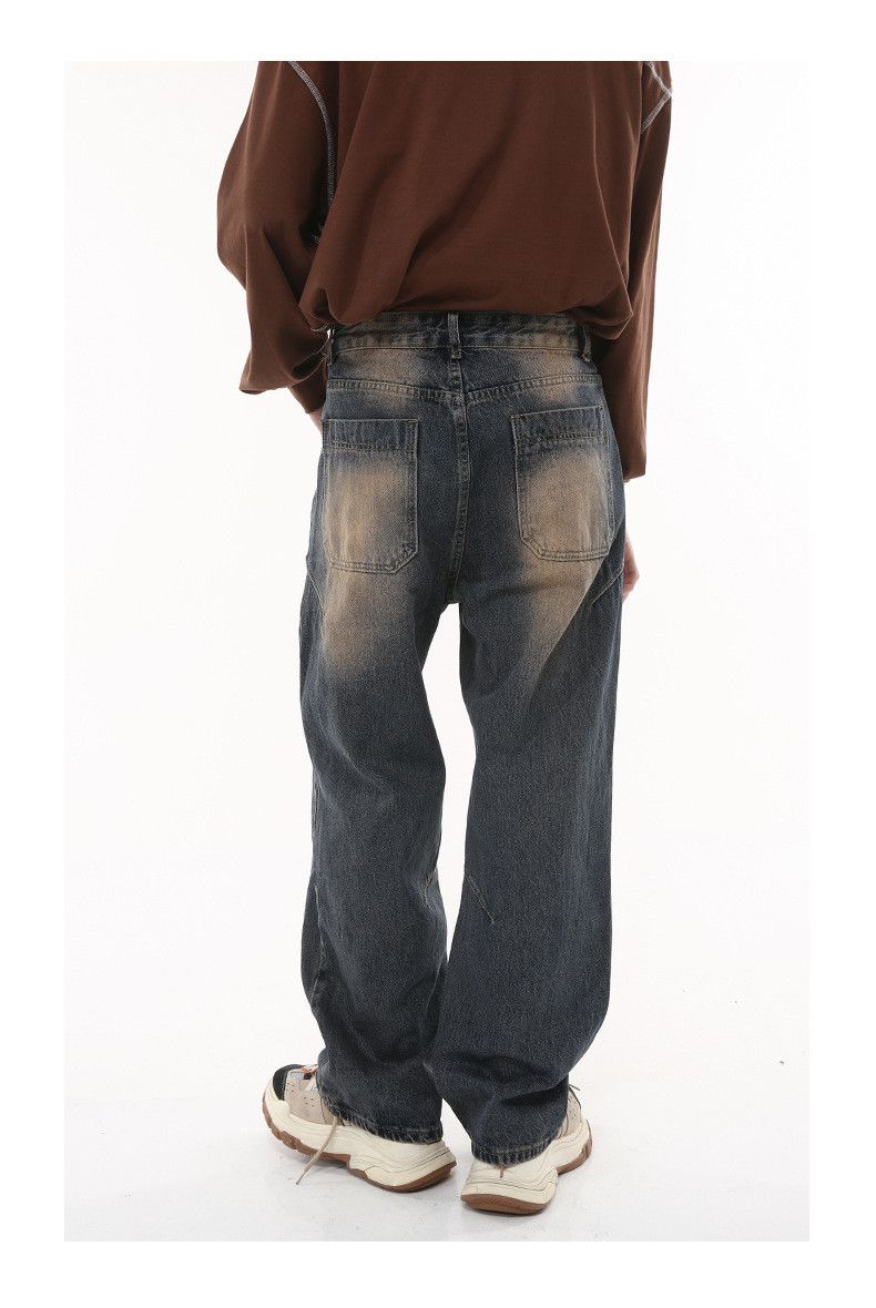 Japanese Brand × Jean Vintage washed distressed high street loose jeans Size US 32 / EU 48 - 4 Thumbnail