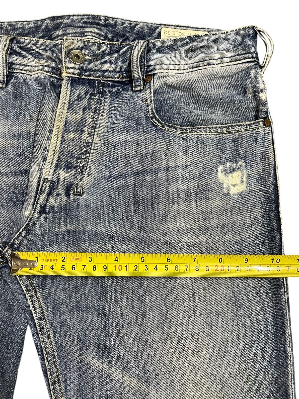Diesel Vtg 90s Diesel Industry Faded Wash Distress Wide Leg Bootcut Size US 32 / EU 48 - 14 Thumbnail