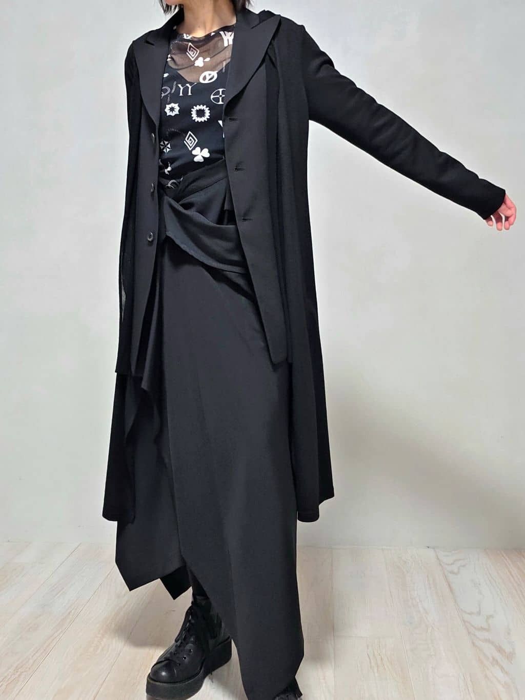 Yohji Yamamoto Yohji Yamamoto - WOOL 2WAY SUSPENDER SKIRT Size 24" / US 00 / IT 34 - 16 Thumbnail