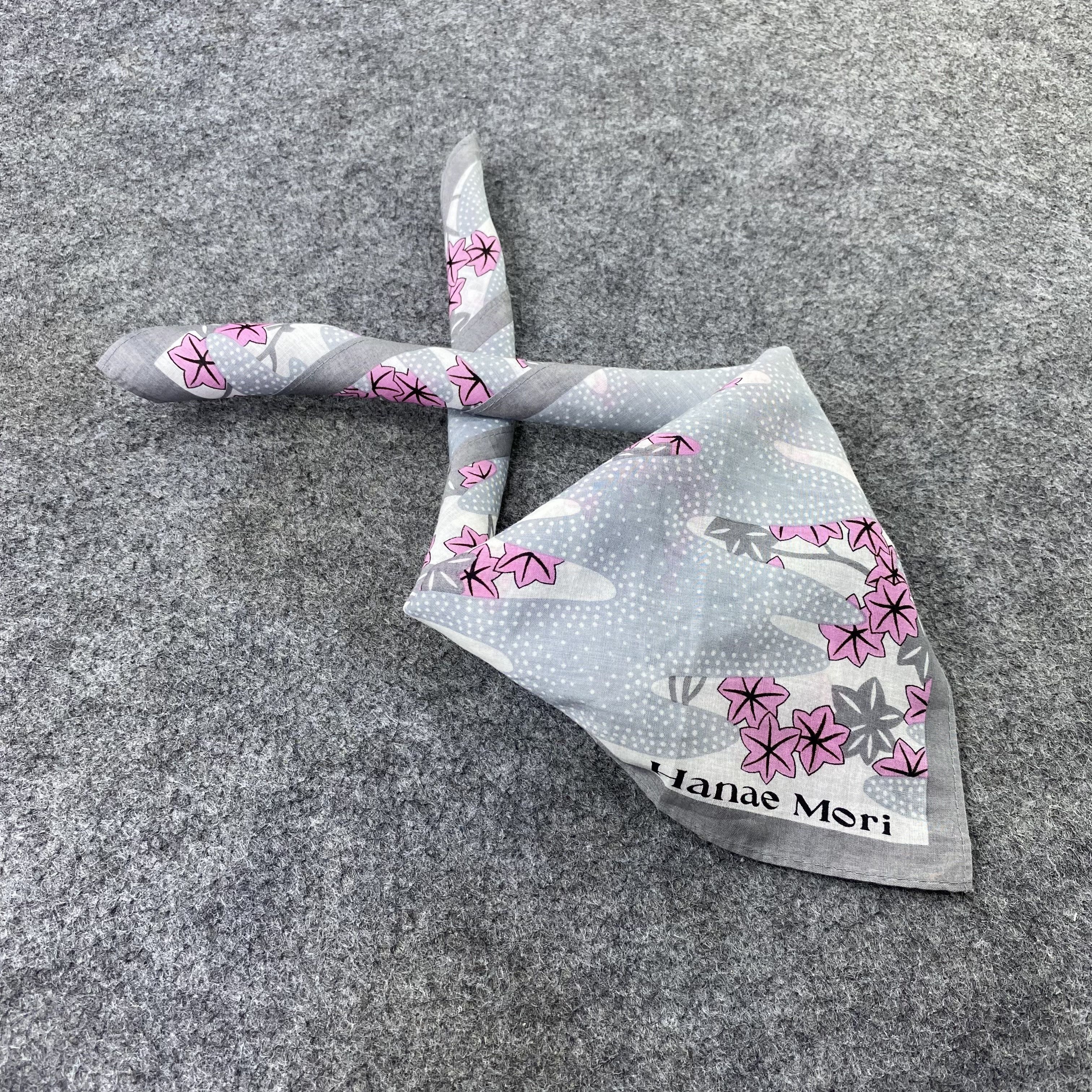 Hanae Mori Hanae Mori Handkerchief Neckerchief Bandana H1175 Size ONE SIZE - 1 Thumbnail