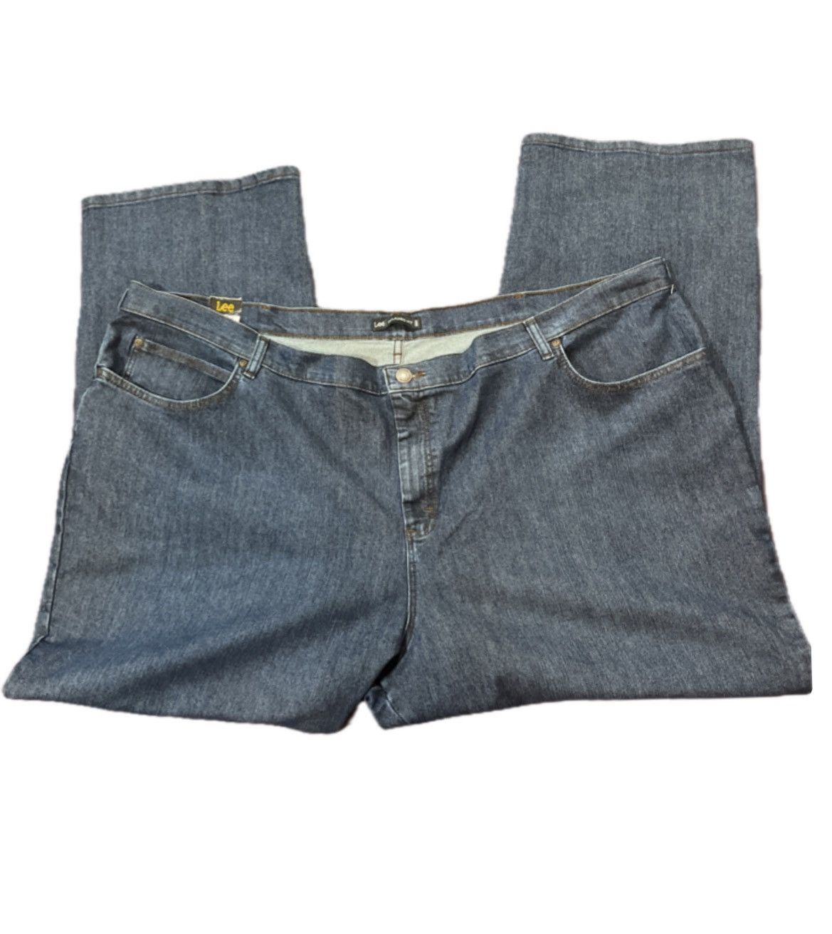 Lee NWT Lee Women's Plus Relaxed Fit Premium Rinse Jeans (30W) Size 42" / US 20 - 3 Thumbnail
