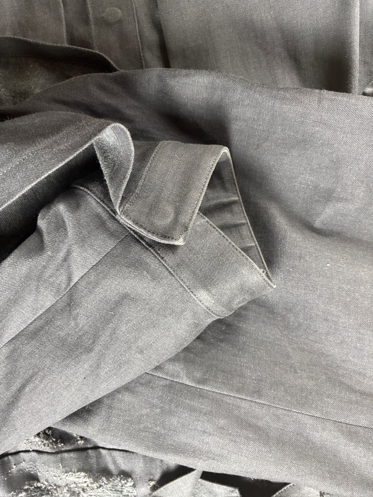 Japanese Brand Shinya Kozuka Oversized Distressed Jacket Charcoal Grey Size US M / EU 48-50 / 2 - 9 Thumbnail