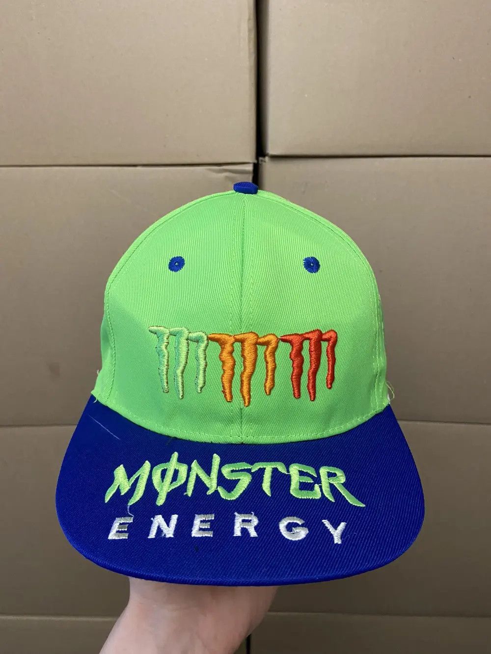 Vintage VINTAGE MONSTER RACING CAP HAT Y2K MOTO JAPANESE SKATE F1 Size ONE SIZE - 7 Thumbnail