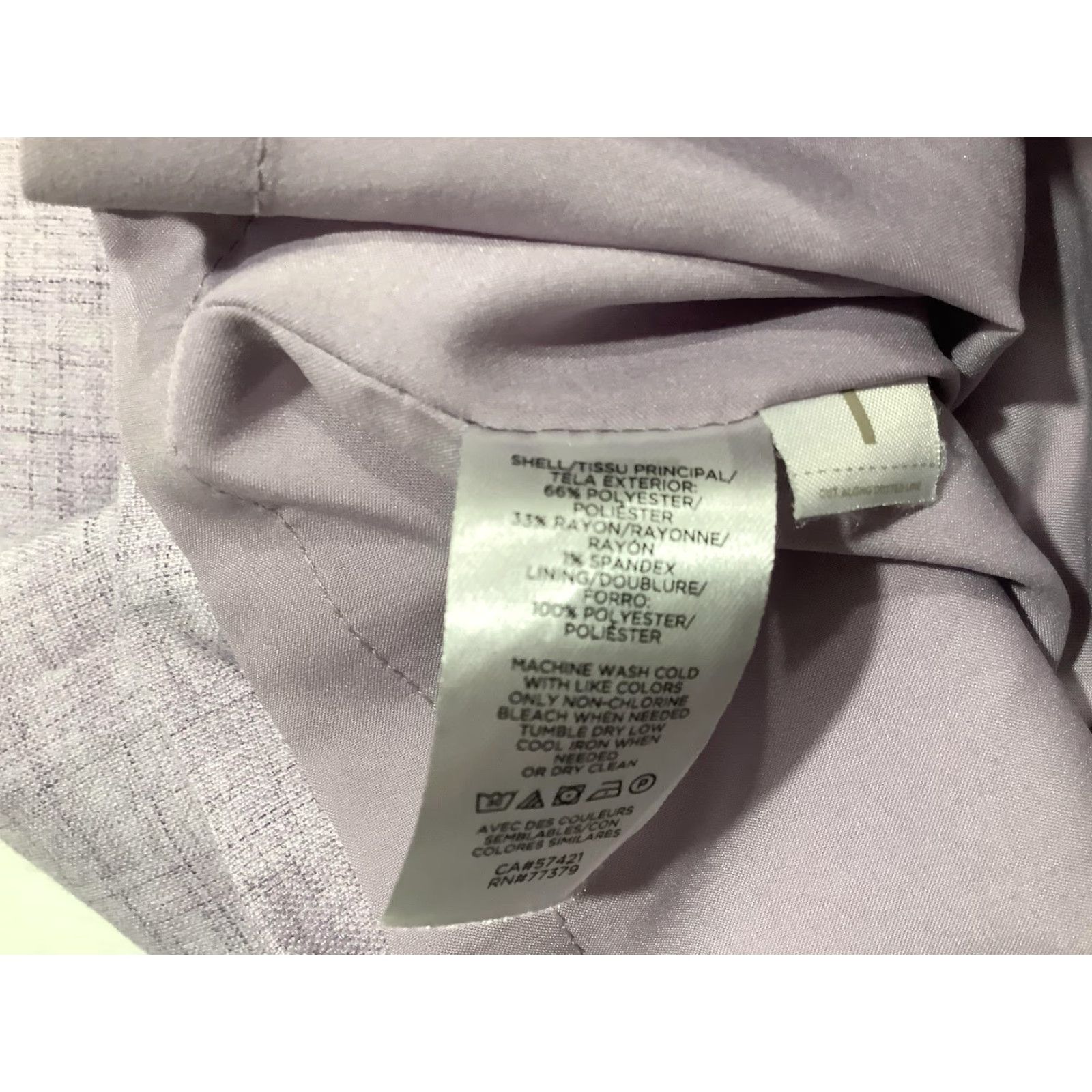 Ann Taylor Ann Taylor Dress Womens 6 Lilac Purple Sheath Career V-Neck Short Sleeve Lined Size 28" / US 6 / IT 42 - 6 Thumbnail