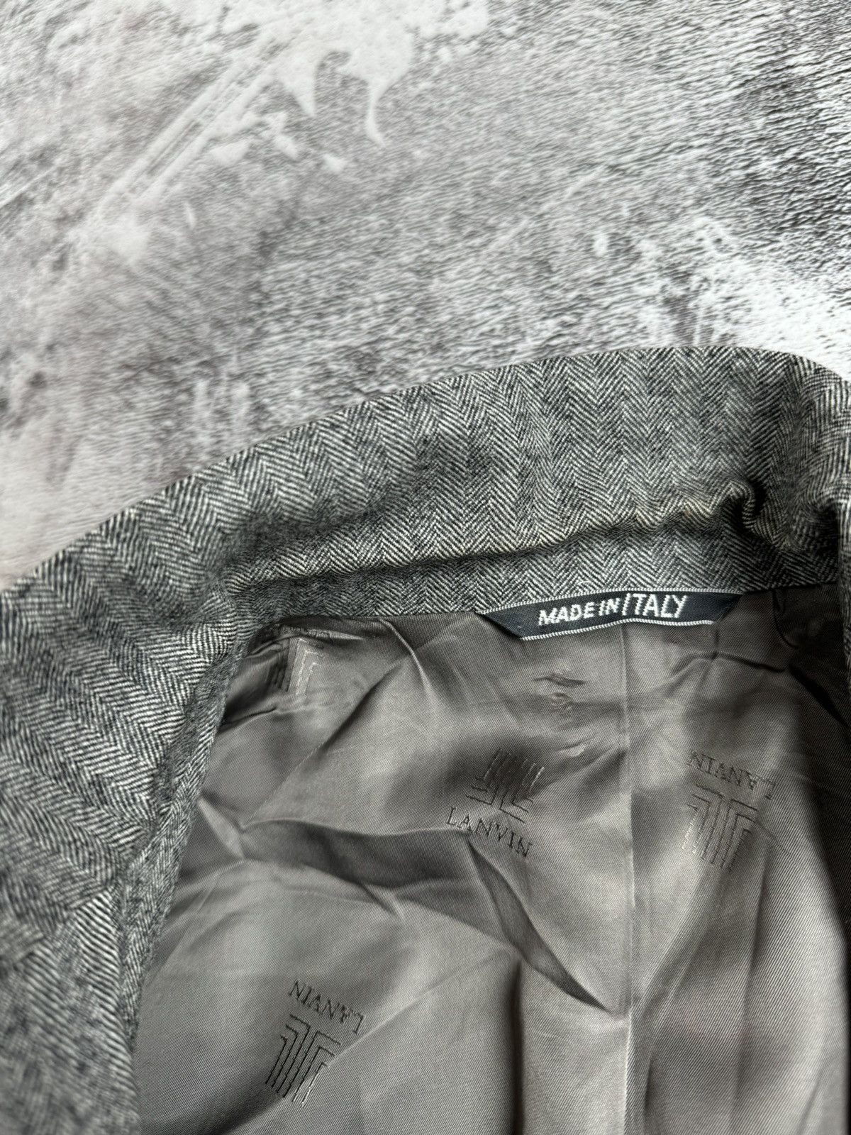 Lanvin Vintage LANVIN Paris Luxury Made in Italy Blazer Jacket Size 46R - 9 Thumbnail