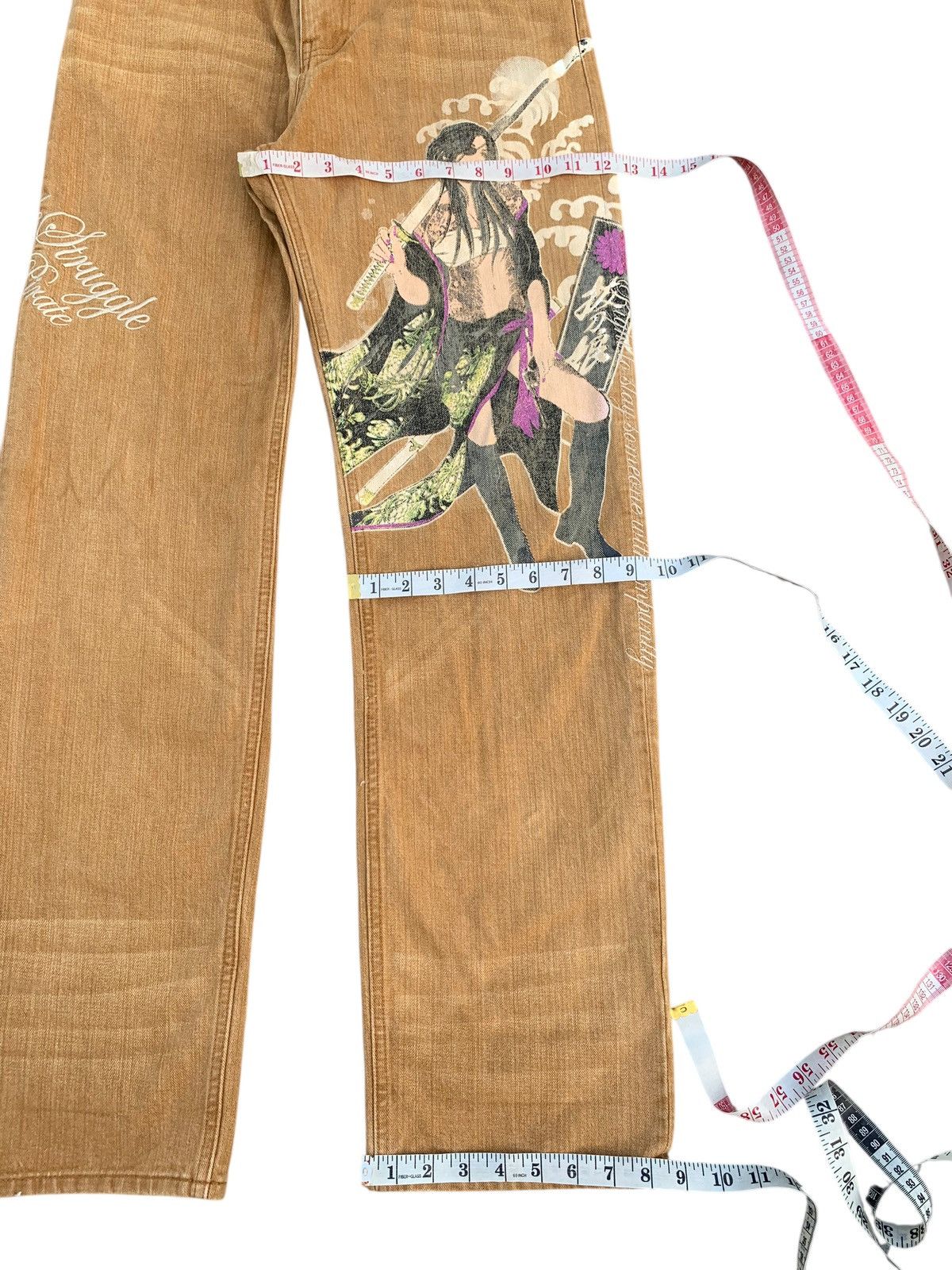 Kapital RARE💥KARAKURI DEVINE RETRIBUTION SUKAJAN JAPANESE DENIM Size US 32 / EU 48 - 21 Thumbnail