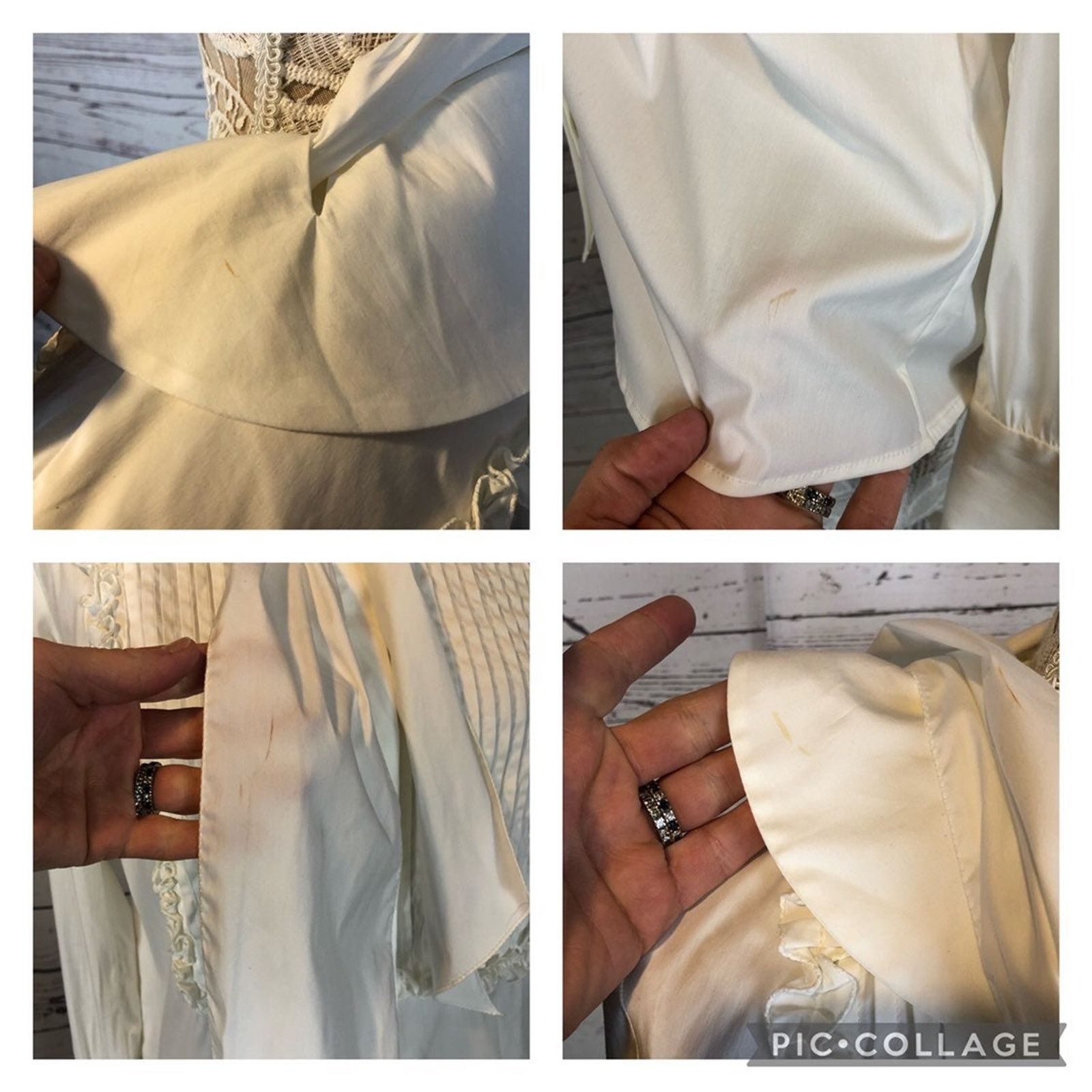 Etro ETRO white tuxedo blouse ruffled neck Victorian style small Size S / US 4 / IT 40 - 12 Thumbnail