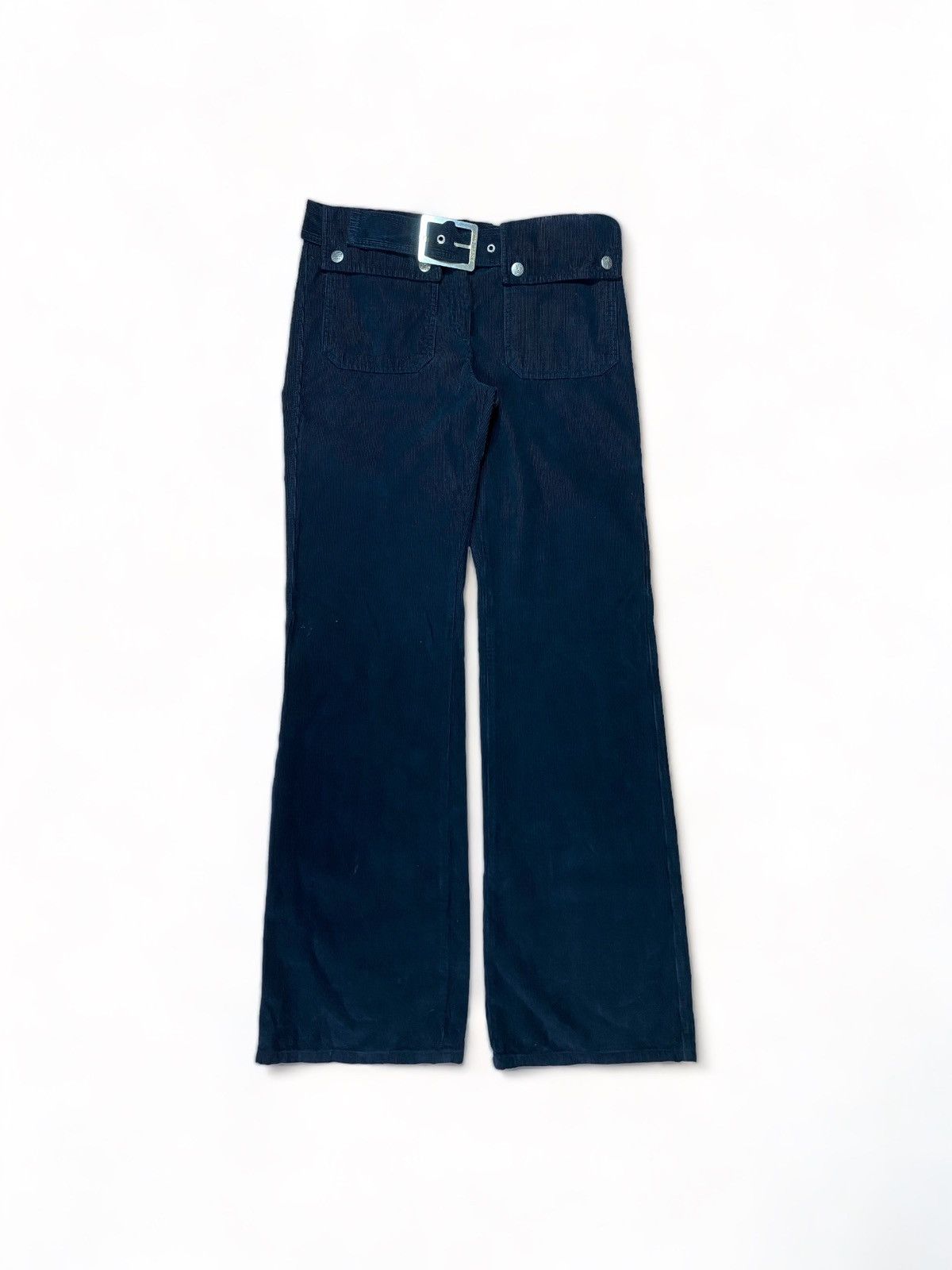 Jean Paul Gaultier Cargo Belt Velvet Pants