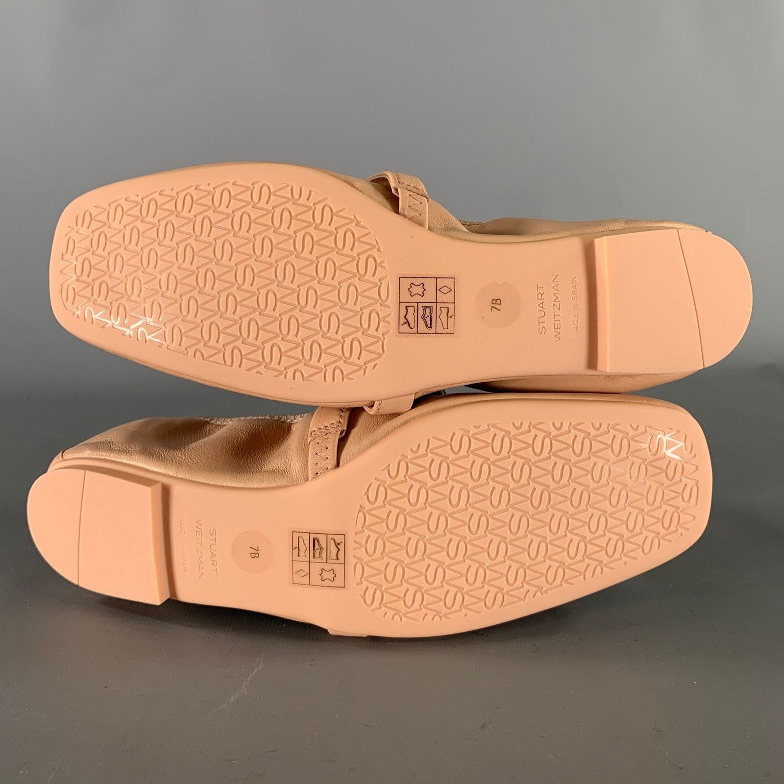Stuart Weitzman STUART WEITZMAN Size 7 Pink White Leather Ballerina Flats Size US 7 / IT 37 - 6 Thumbnail