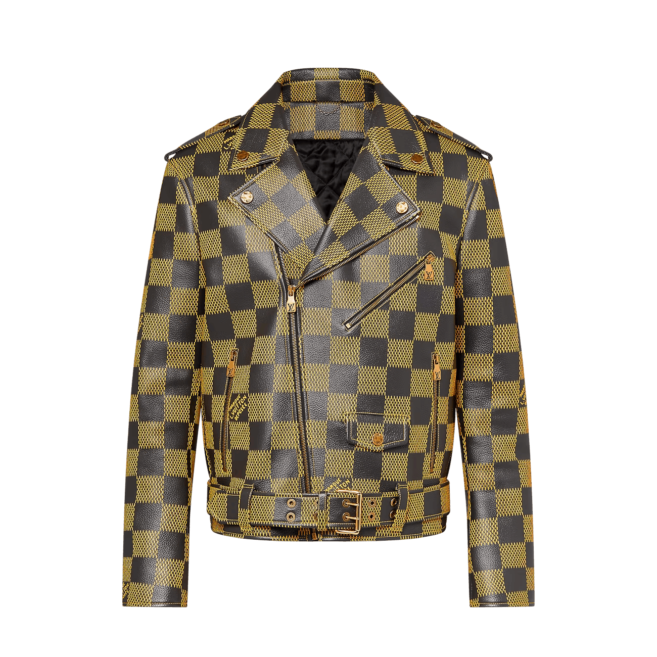 Leather Jacket × Louis Vuitton LOUIS VUITTON JACKET LEATHER