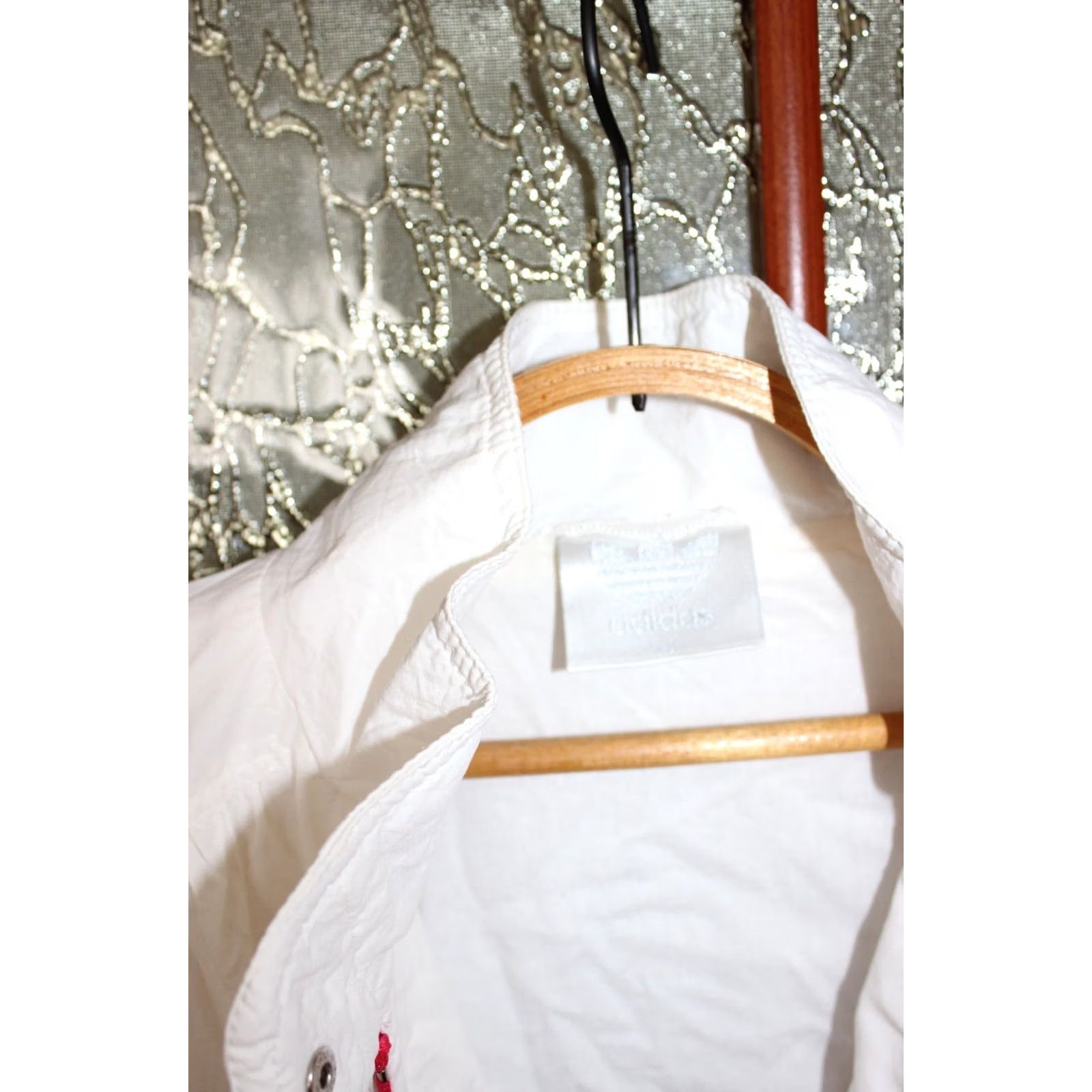 Adidas VINTAGE Adidas Track Jacket Shirt Unisex Adults XL White/Pink Cotton Zip Sleeve Long Regular 1980s Men Women Boys Girls Size US M / EU 48-50 / 2 - 3 Thumbnail