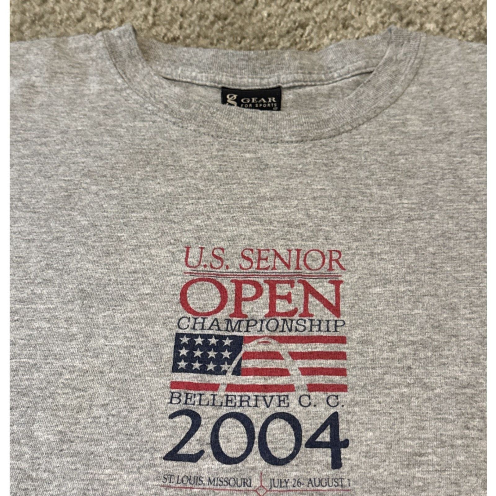Vintage VINTAGE 2004 U.S. OPEN Senior Golf Championships Grey T-Shirt Large Size US L / EU 52-54 / 3 - 2 Thumbnail