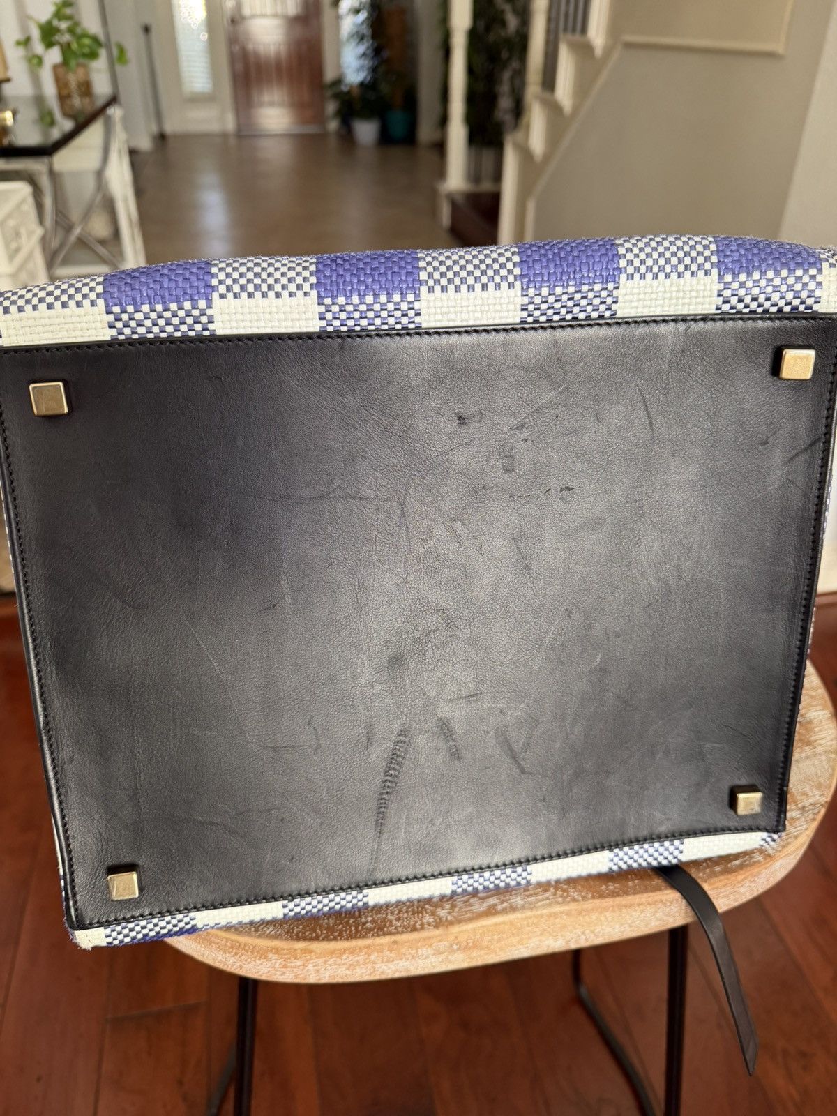 Celine Celine Checkerboard Leather Tote Bag Size ONE SIZE - 6 Thumbnail
