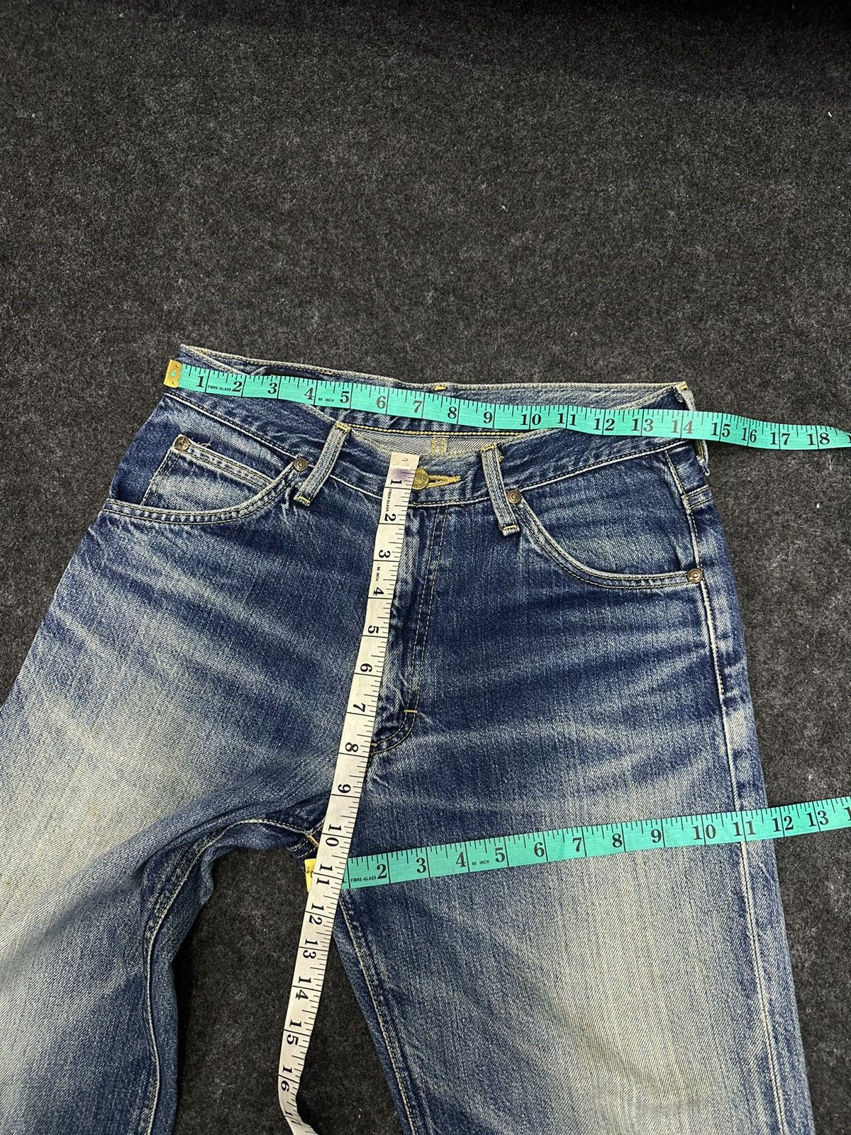 Lee Vintage 80s Lee Rider Sanforized Destroyed Denim 28x32 F34 Size US 28 / EU 44 - 5 Thumbnail