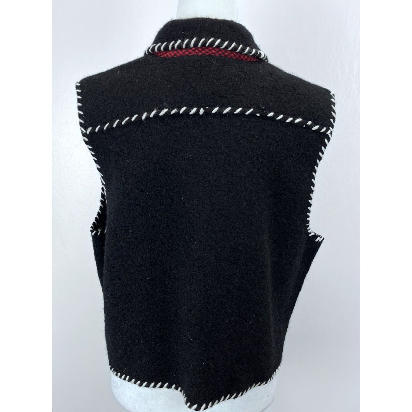 Vintage VINTAGE Cambridge Country Wool Vest Womens XL Black Size XL / US 12-14 / IT 48-50 - 3 Thumbnail