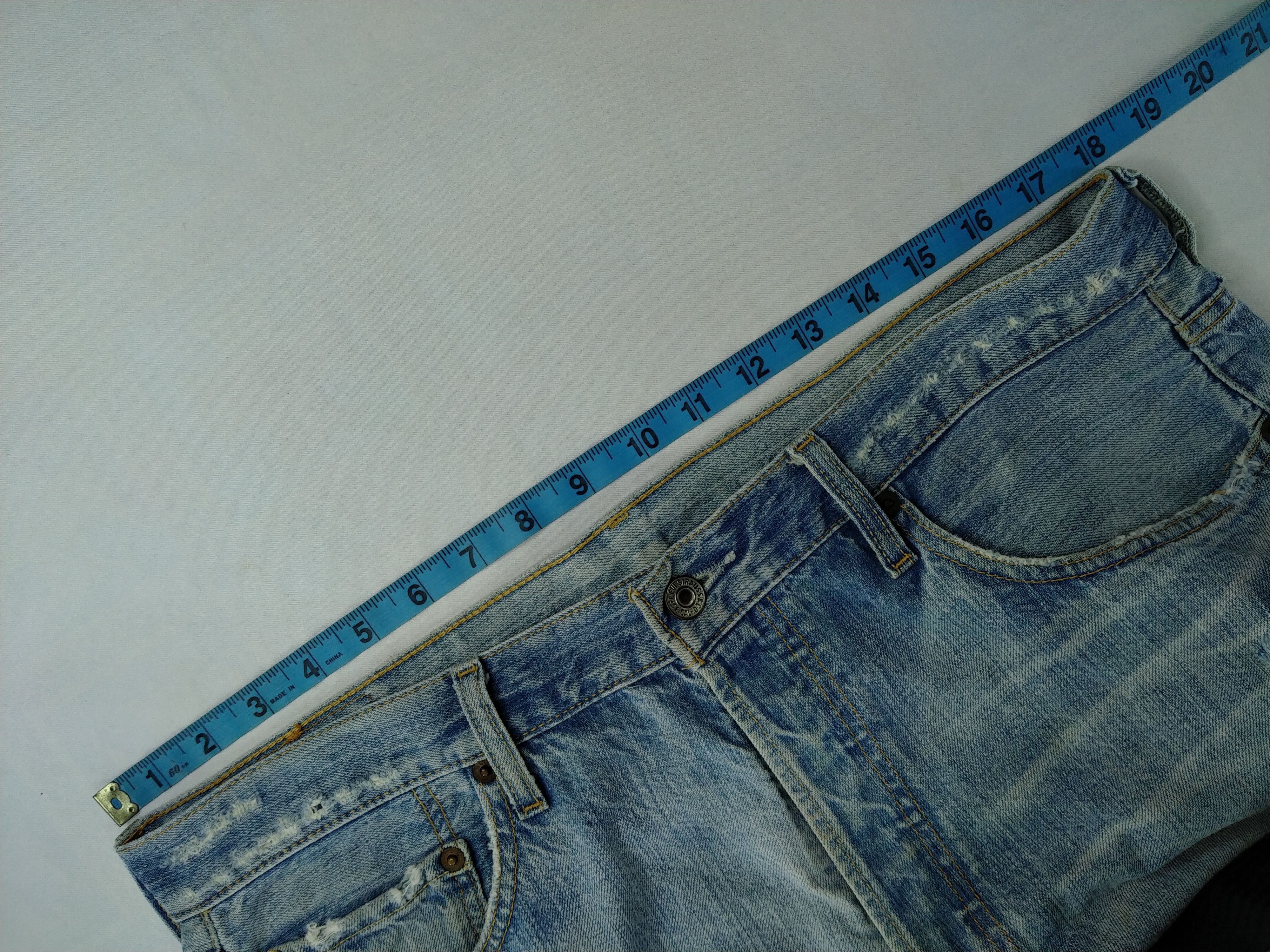Levi's 90s Light Wash Ripped Vintage Levi's 501 36x28 Denim -JN999 Size US 36 / EU 52 - 5 Thumbnail