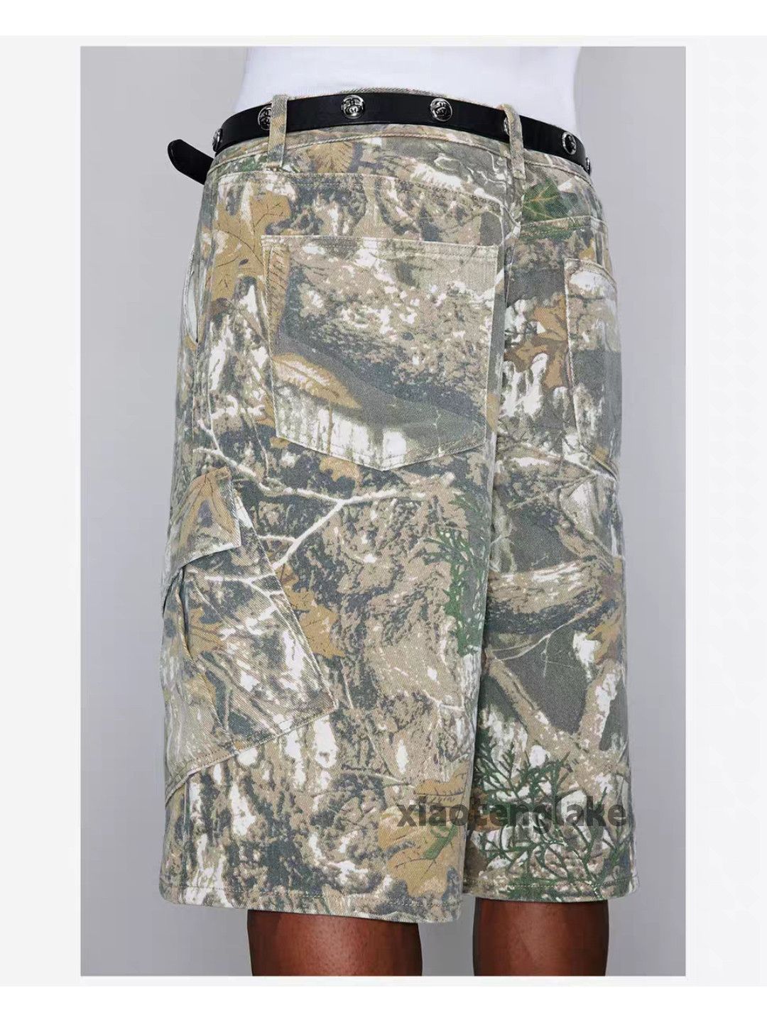 Designer × Vintage Unisex outdoor real tree camo skate hiphop cargo shorts Size US 32 / EU 48 - 6 Thumbnail