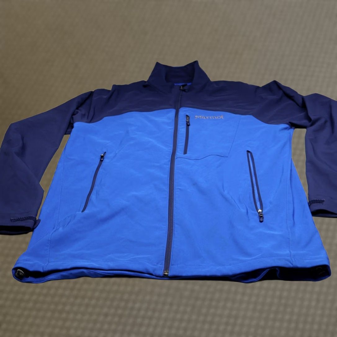 Marmot Marmot Jacket Men 2XL Blue Softshell Zip Windproof Lightweight Sport Outdoor Shirt? Size US XXL / EU 58 / 5 - 1 Thumbnail