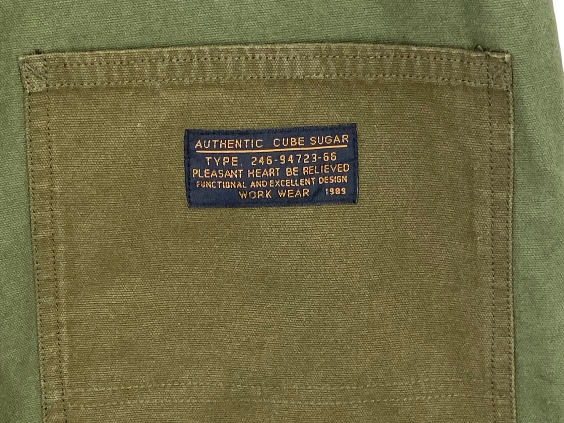 Vintage Cube Sugar Hickory Denim Bib Overalls Size US 31 - 11 Thumbnail