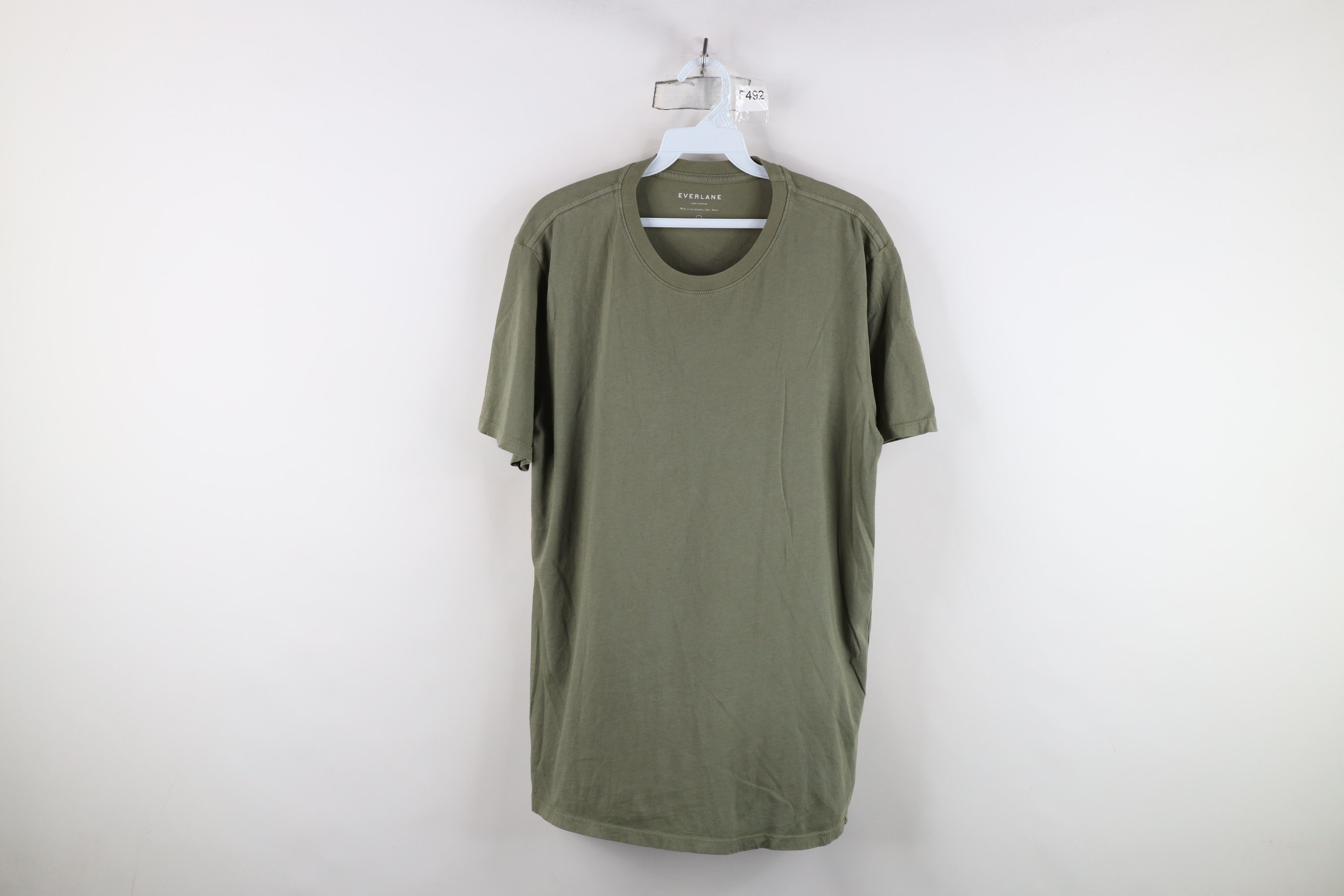 Everlane Everlane Blank Cotton Short Sleeve T-Shirt Green USA Size US L / EU 52-54 / 3 - 1 Thumbnail