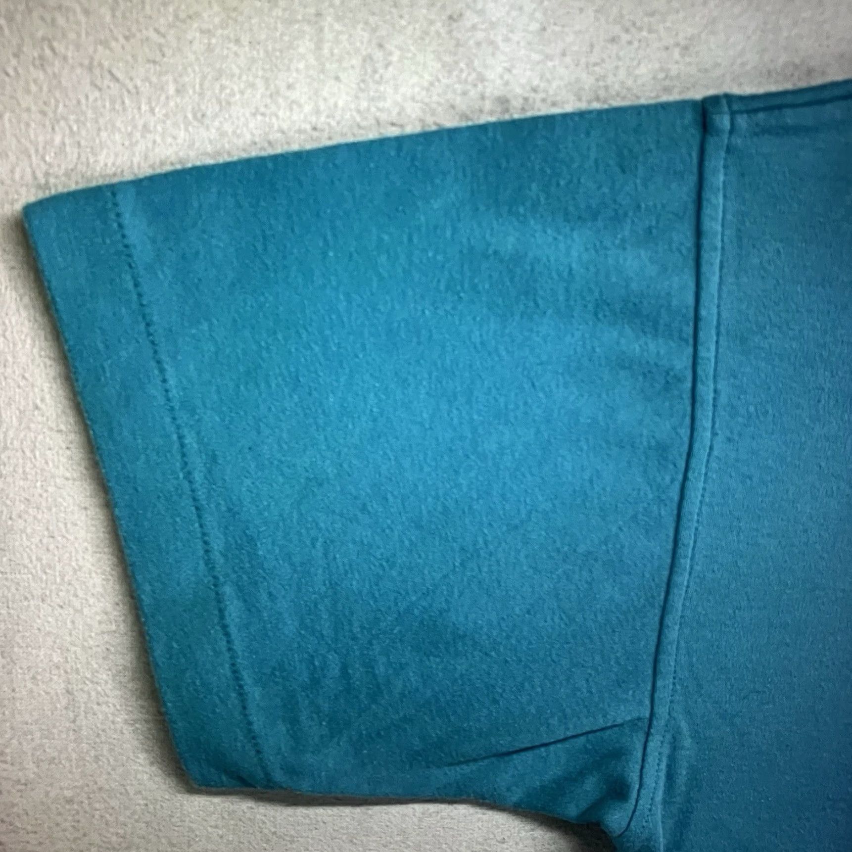 Vintage VINTAGE 90s Northern Isles Women’s T-Shirt Dressy Casual Short Sleeve Crew Neck Knit Icy Blue XL Girls Size L / US 10 / IT 46 - 7 Thumbnail