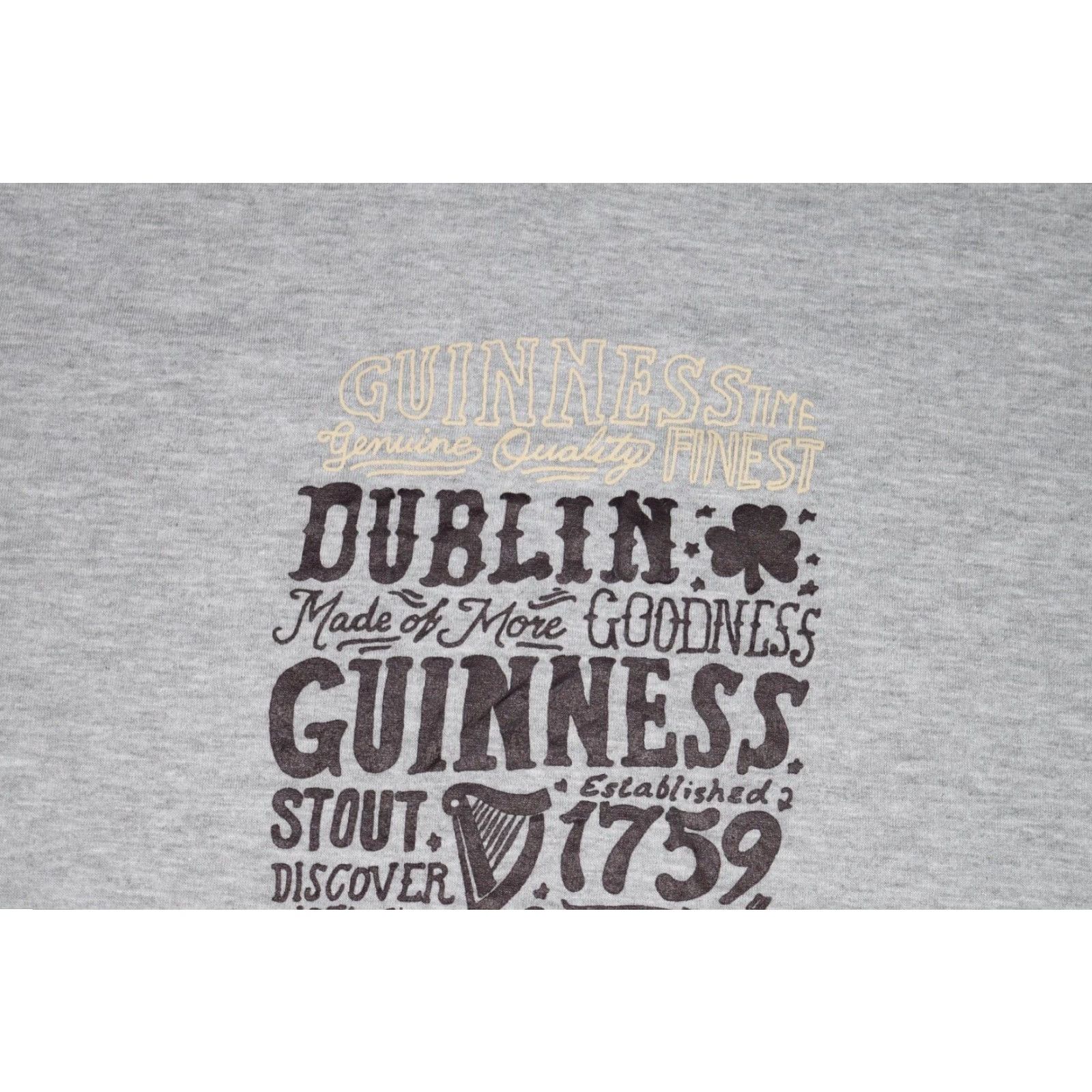 Vintage GUINNESS SHIRT Men's T-Shirt Brown Gray Spello ut Beer Bar Graphic Tee XL Crew Neck Short Sleeve Knit Cotton Logo 90s IPA Beer Mens Size US XL / EU 56 / 4 - 3 Thumbnail