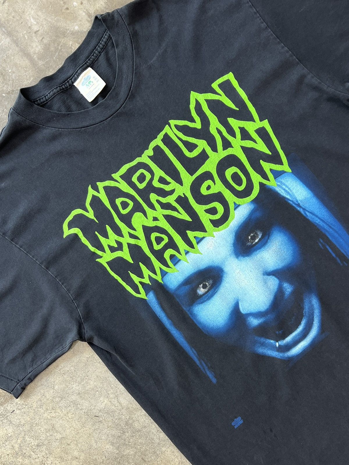 1996 Marilyn Manson Face Hate Single Stitch winterland Tee