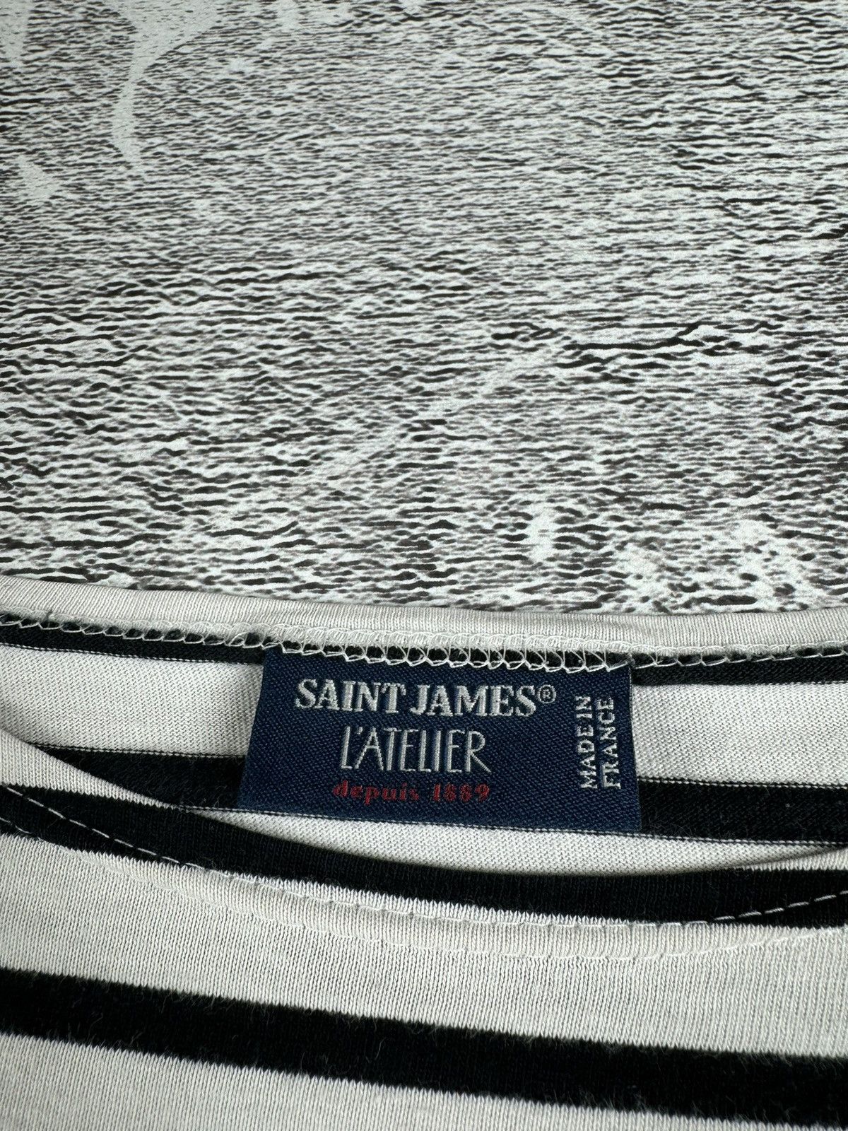 Saint James Vintage 90S Made in France Saint James Striped Longsleeve Size S / US 4 / IT 40 - 13 Thumbnail