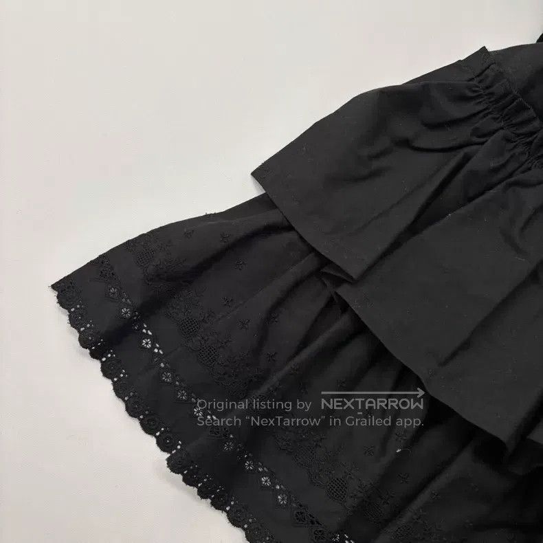 Comme des Garcons Comme Des Garcons size M Black tiered skirt Size 23" - 5 Thumbnail